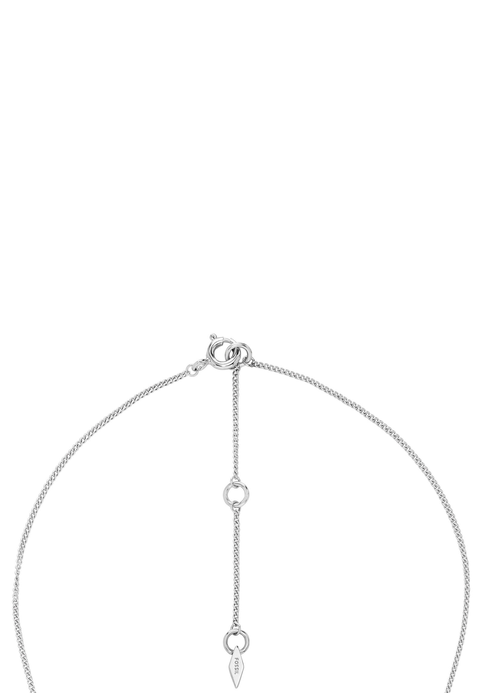 Opal Zirkonia SILVER, mit mit Kette kaufen online | STERLING BAUR synth. JFS00576998«, Anhänger »Kompass, Fossil und