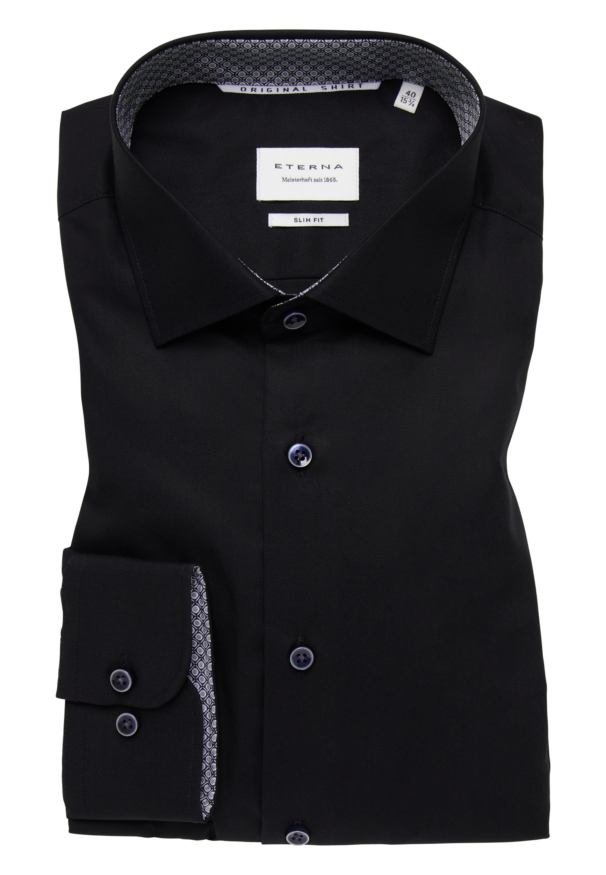 Eterna Langarmhemd »SLIM FIT«, NON IRON (bügelfrei)