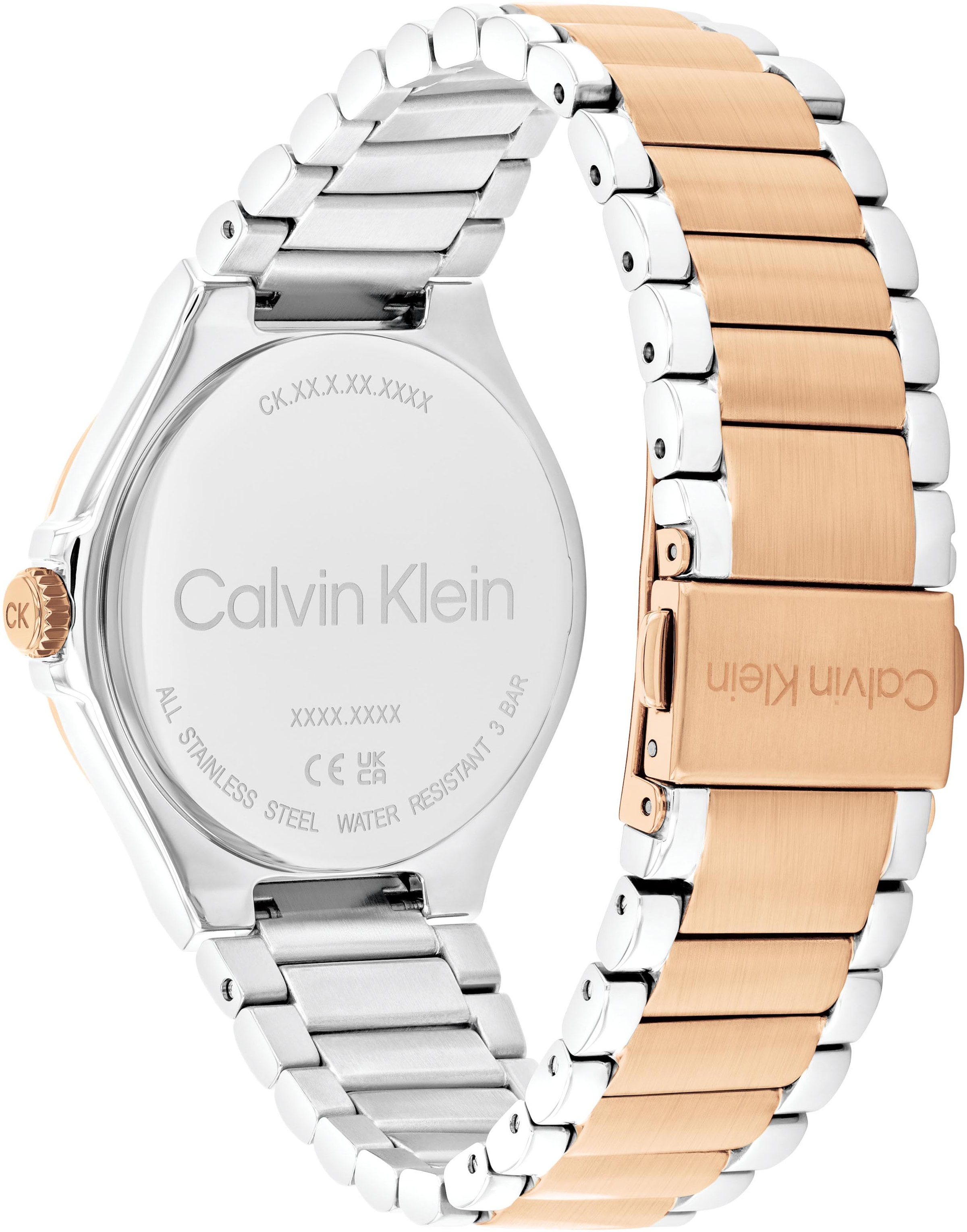 Calvin Klein Multifunktionsuhr »VIBRANCY«, Armbanduhr, Quarzuhr, Damenuhr, Tag, Wochentag, Edelstahlarmband