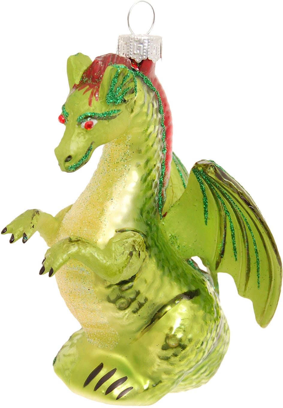 Krebs Glas Lauscha Christbaumschmuck "Glasornament Drache, Höhe ca. 12 cm" günstig online kaufen