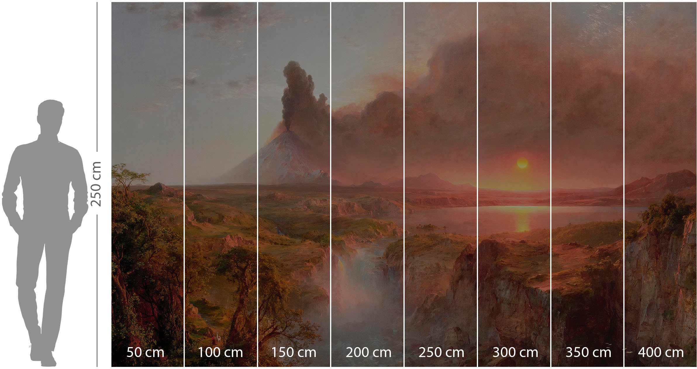 Komar Vliestapete »Digitaldruck Vlies - The Andes - Größe 400 x 250 cm«, bedruckt, Wohnzimmer, Schlafzimmer
