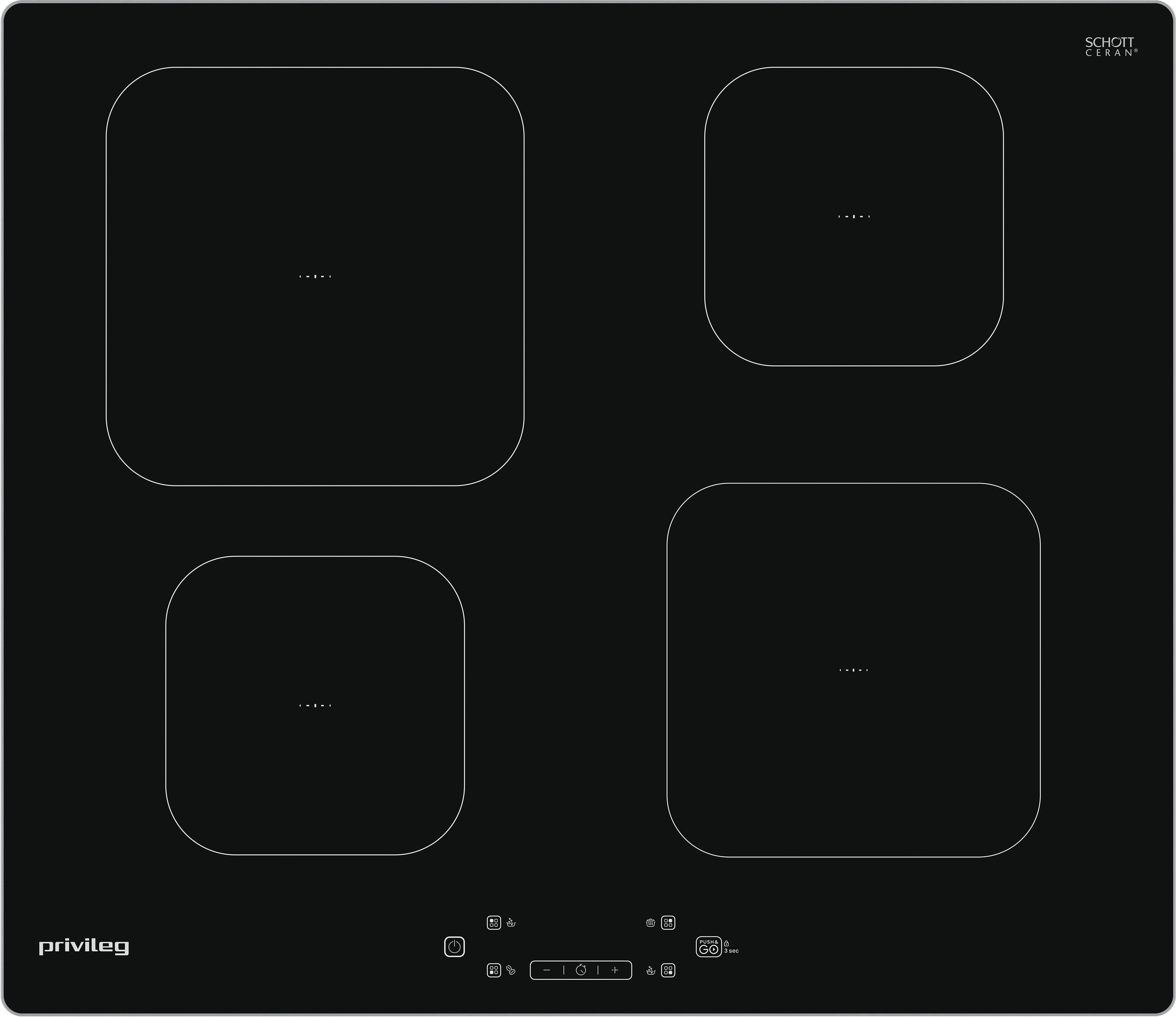 Privileg Induktions-Kochfeld "PS 15Q60 AL" Induktion: Spart Zeit und Energi günstig online kaufen
