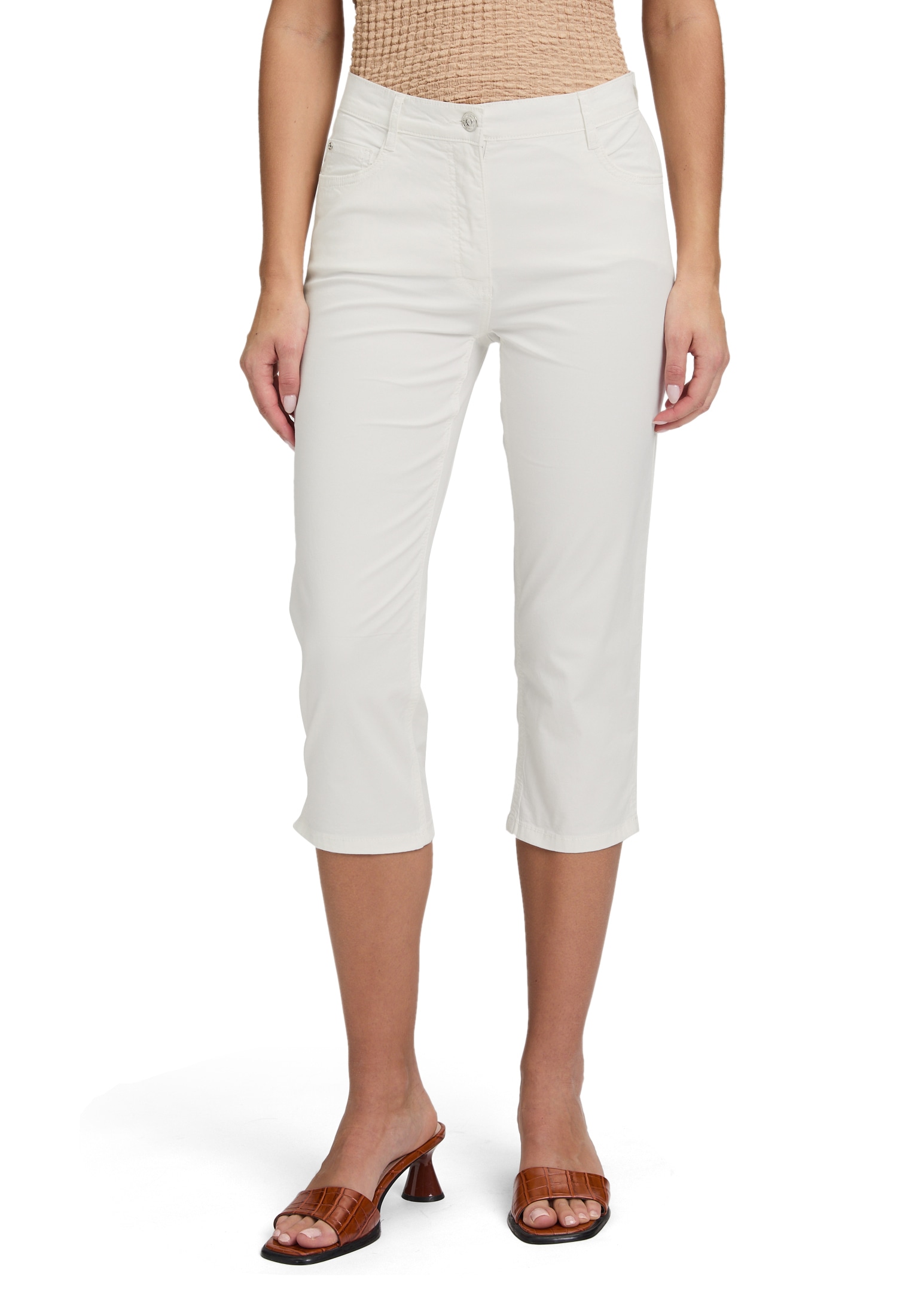 Betty Barclay Stoffhose "Betty Barclay Damen Sommerhose Slim Fit", Saumschl günstig online kaufen