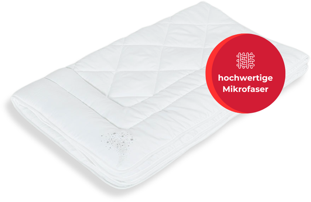 RIBECO Kunstfaserbettdecke »Jan«, warm, (1 St.), normal, Bezug: Polyester, (1-tlg), Unschlagbares Preis- / Leistungsverhältnis!