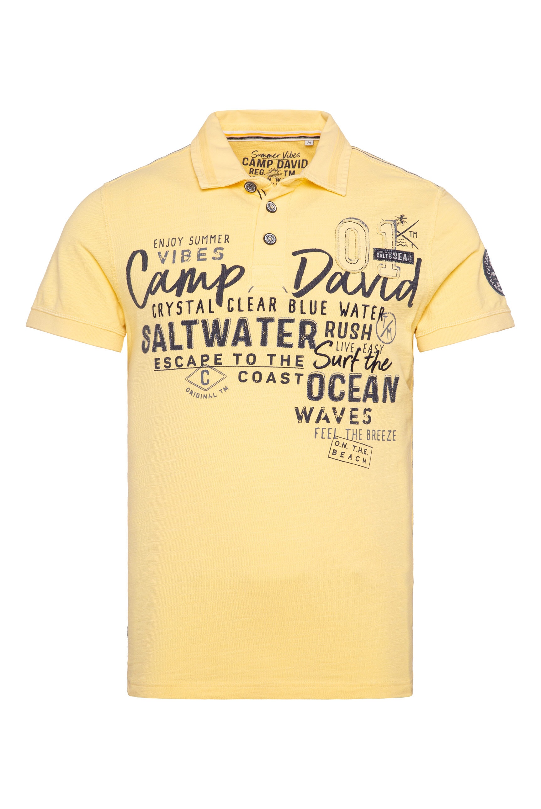 CAMP DAVID Poloshirt, aus Baumwolle