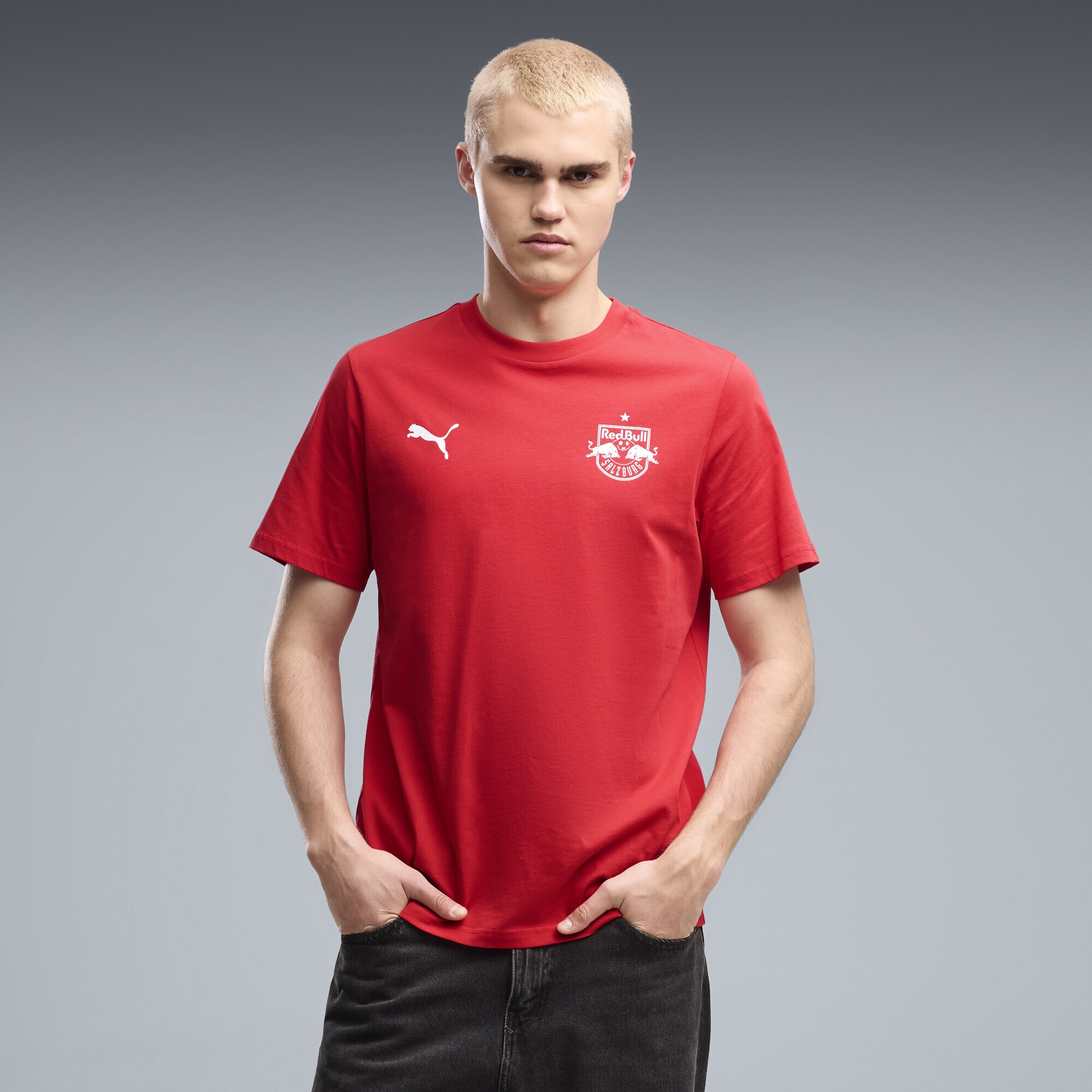 PUMA T-Shirt »FC RB Salzburg ftblEssentials T-Shirt Herren«
