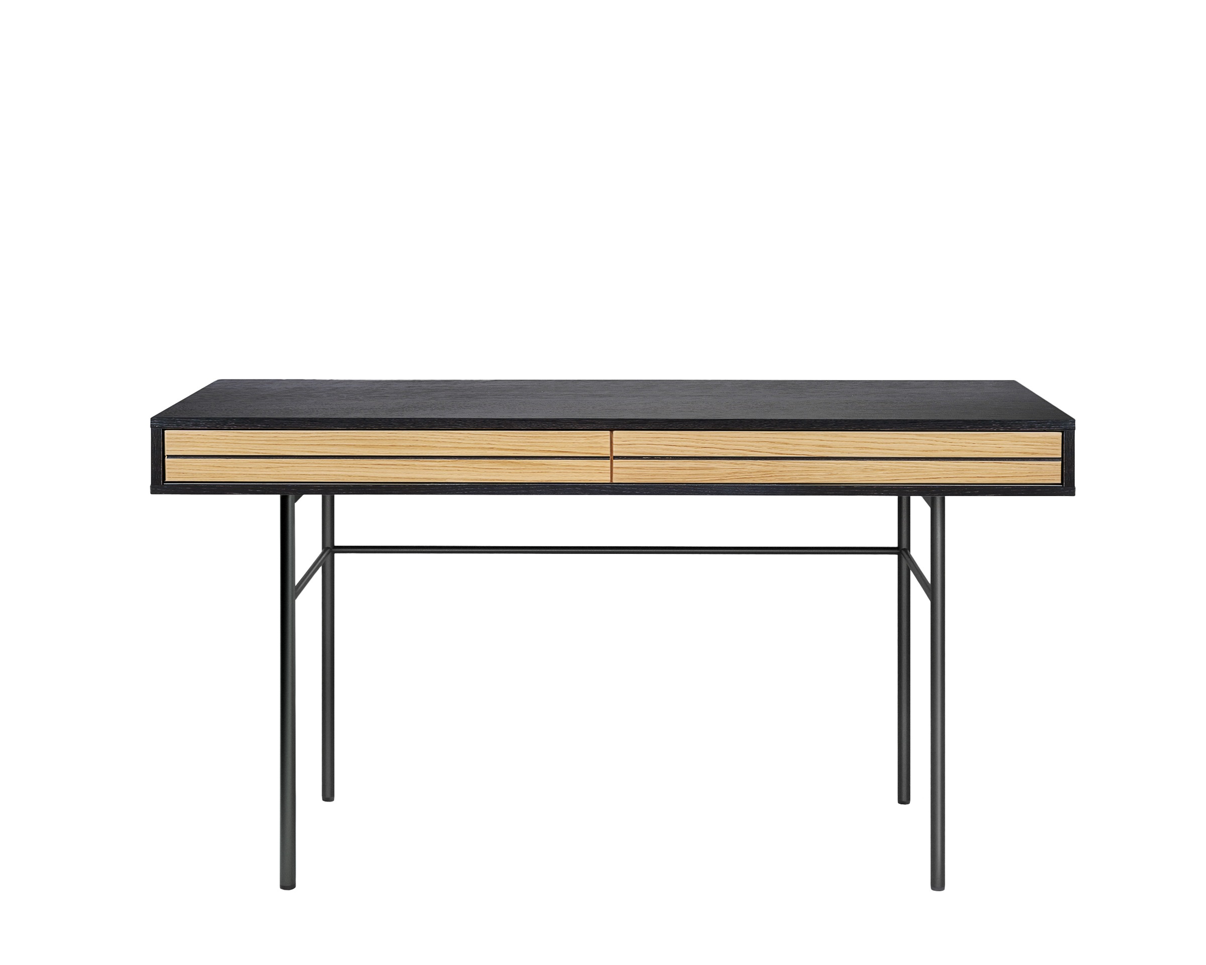 Woodman Schreibtisch "Stripe" Kombination von Metall & Holz, Breite 130 cm, günstig online kaufen