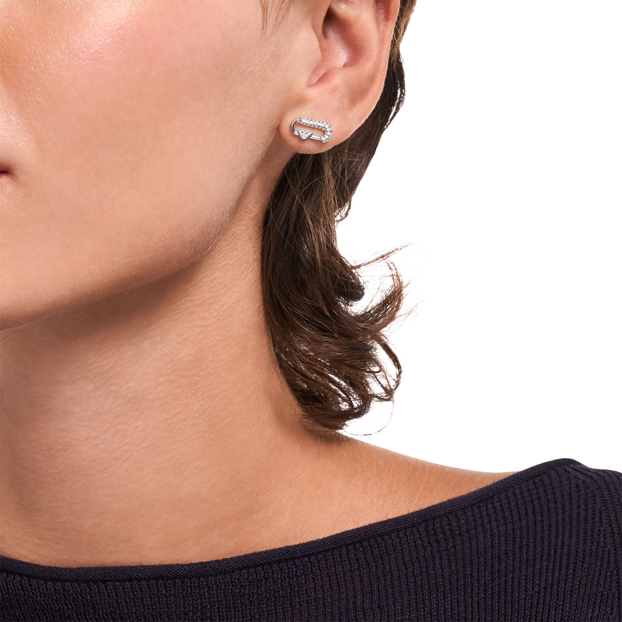 Emporio Armani Paar Ohrstecker mit Zirkonia (synth.)