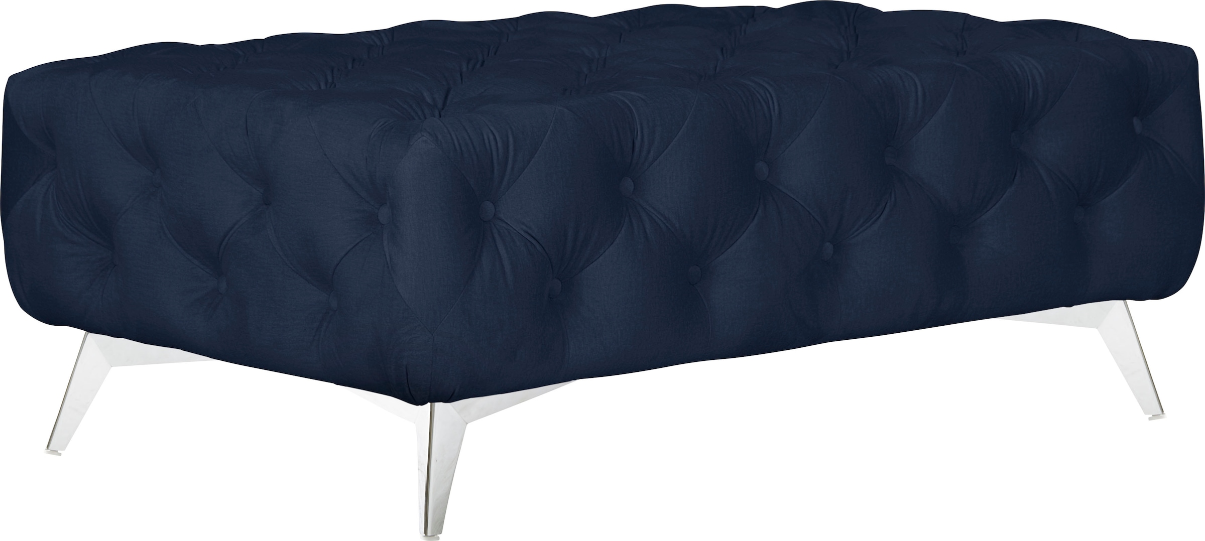 Home affaire Polsterhocker »Amaury« Chesterfield-Optik, Breite 120cm, Fußfarbe wählbar