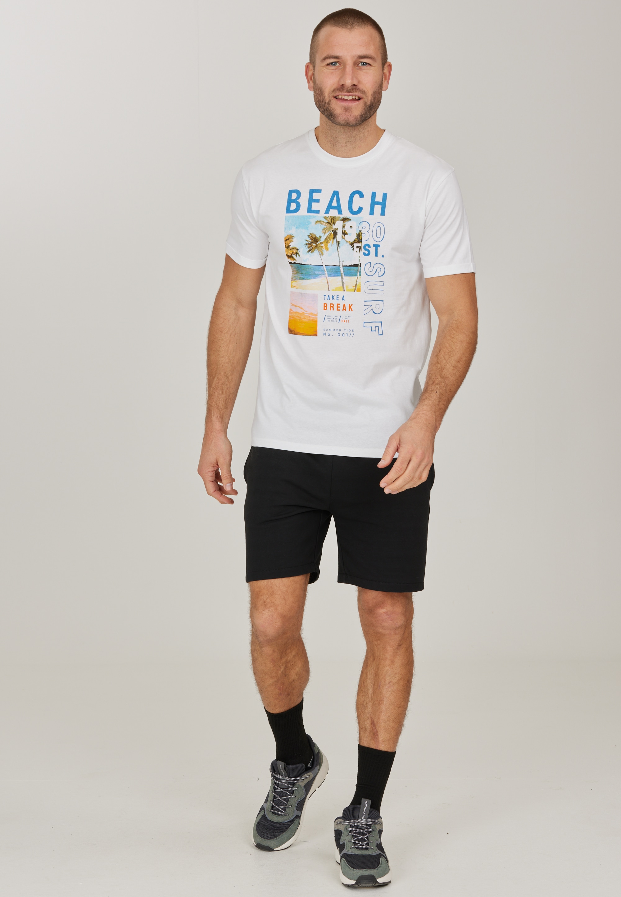 CRUZ T-Shirt »Thomsson«, im sommerlichen Design