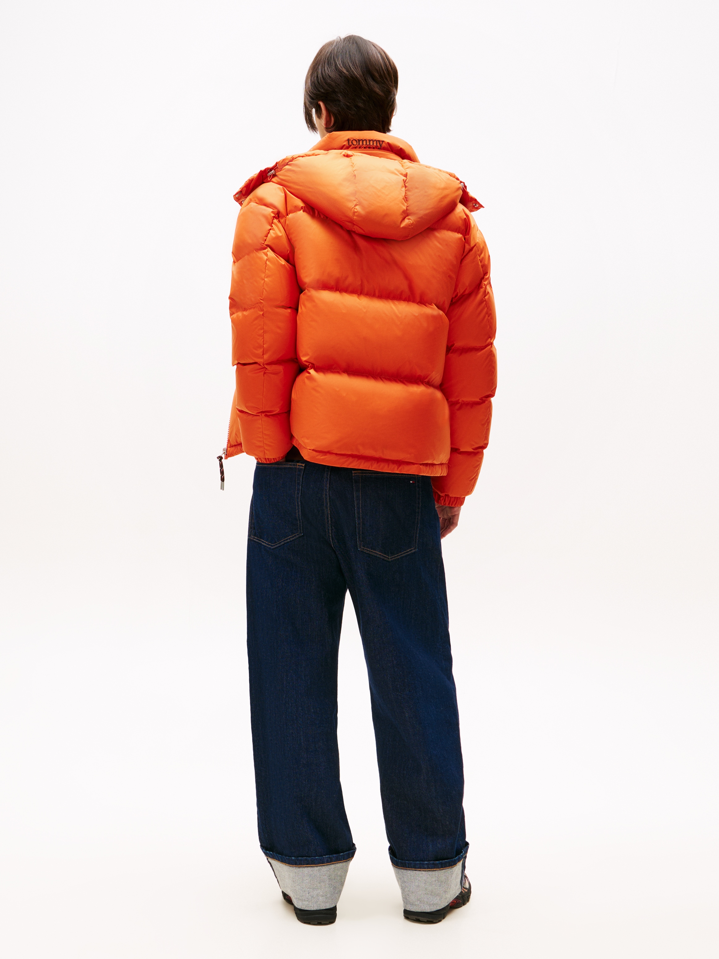 Tommy Jeans Steppjacke »ALASKA DOWN PUFFER« mit Kapuze Übergangsjacke Regular fit mit abnehmbarer Kapuze