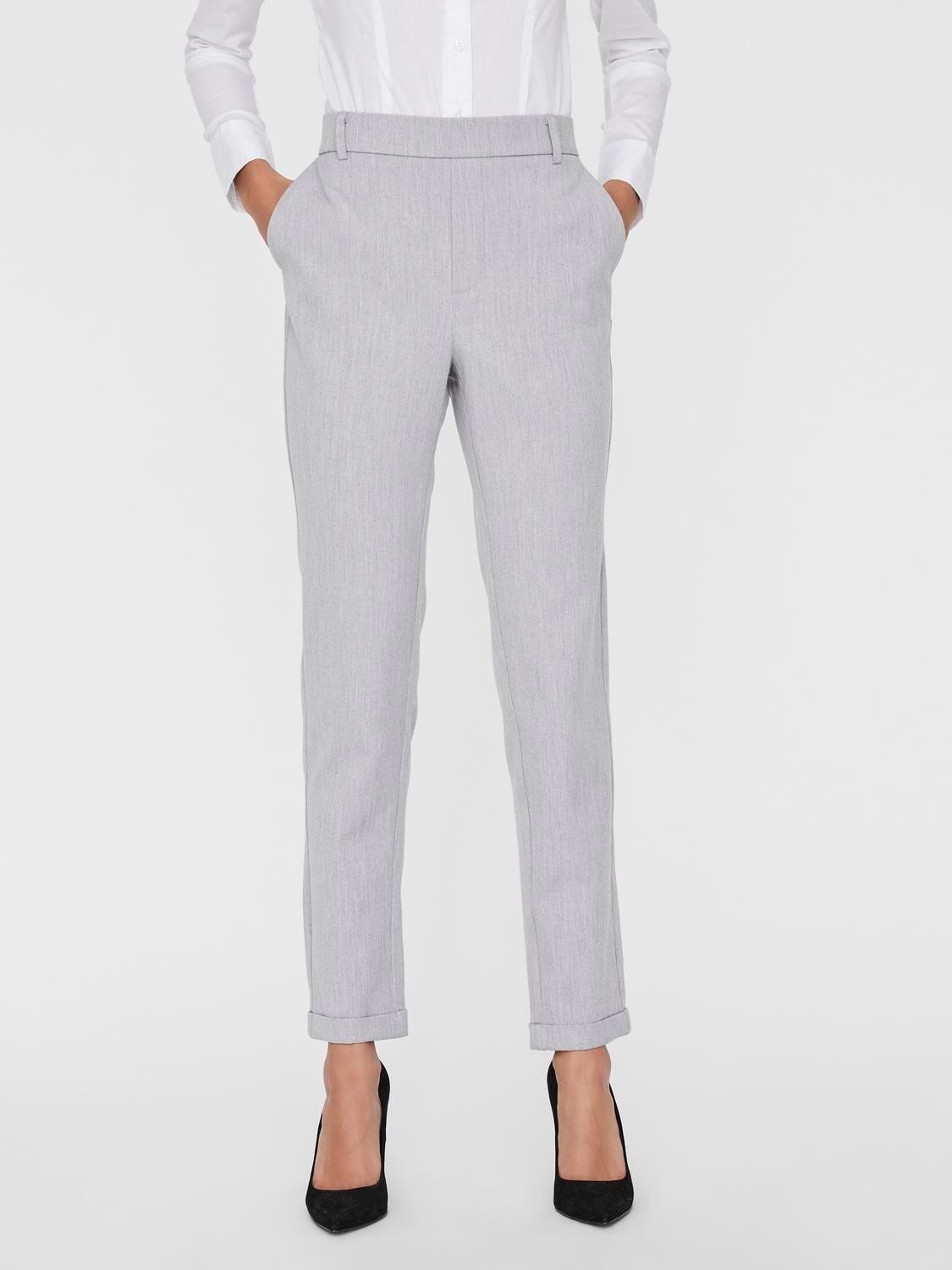 Vero Moda Anzughose "VMMAYA MR LOOSE SOLID PANT NOOS", knöchelfreie Form mit Saumaufschlag