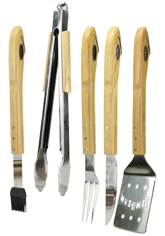 Jim Beam BBQ Grillbesteck-Set (5 tlg.) Geschenkset