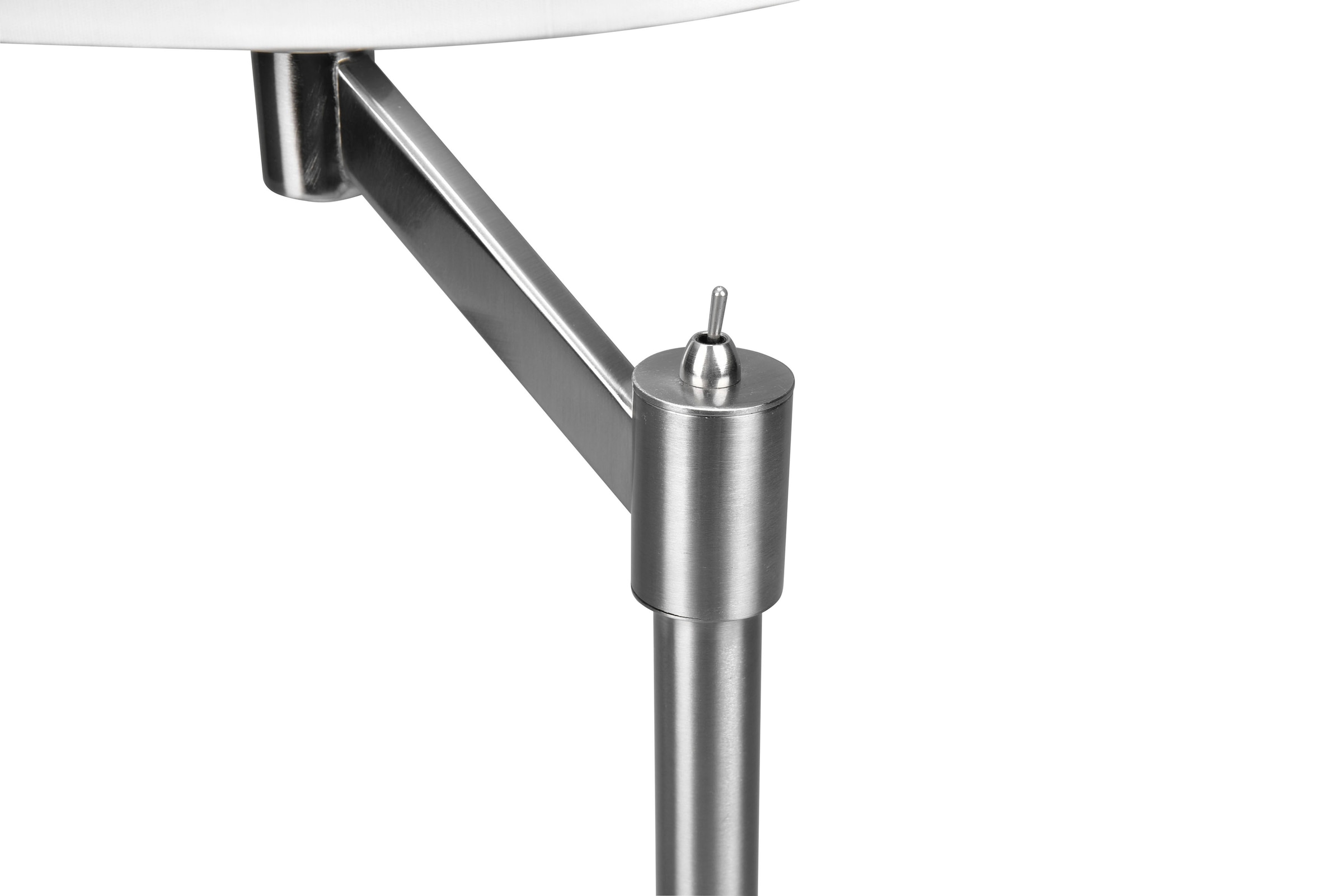 TRIO Leuchten Schreibtischlampe »Cassio«, 1 flammig, Leuchtmittel E27 | ohne Leuchtmittel, Nachttischlampe Stoffschirm exkl 1x E27 LM, Höhe 48cm, Kippschalter