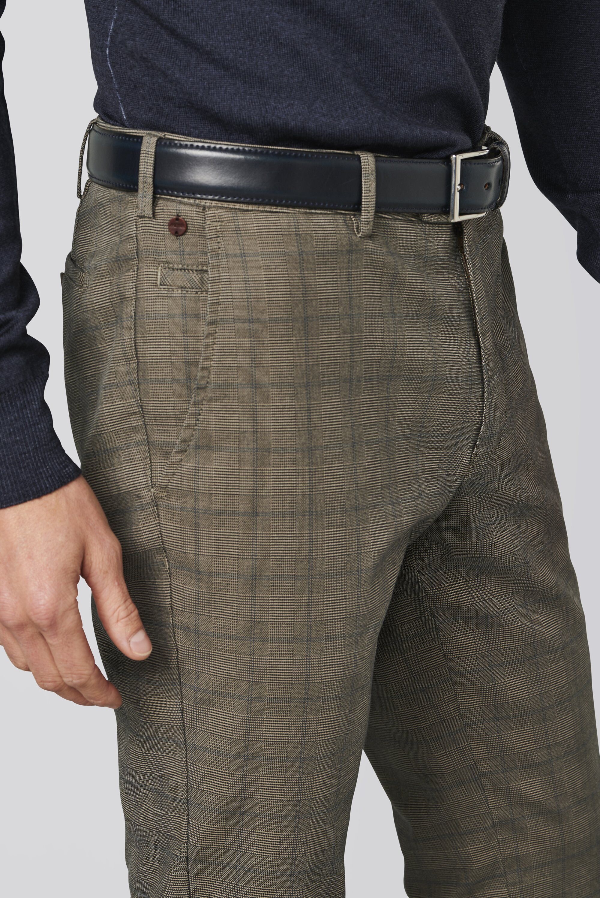 MEYER Chinos »Chino«, PRINCE OF WALES BAUMWOLL