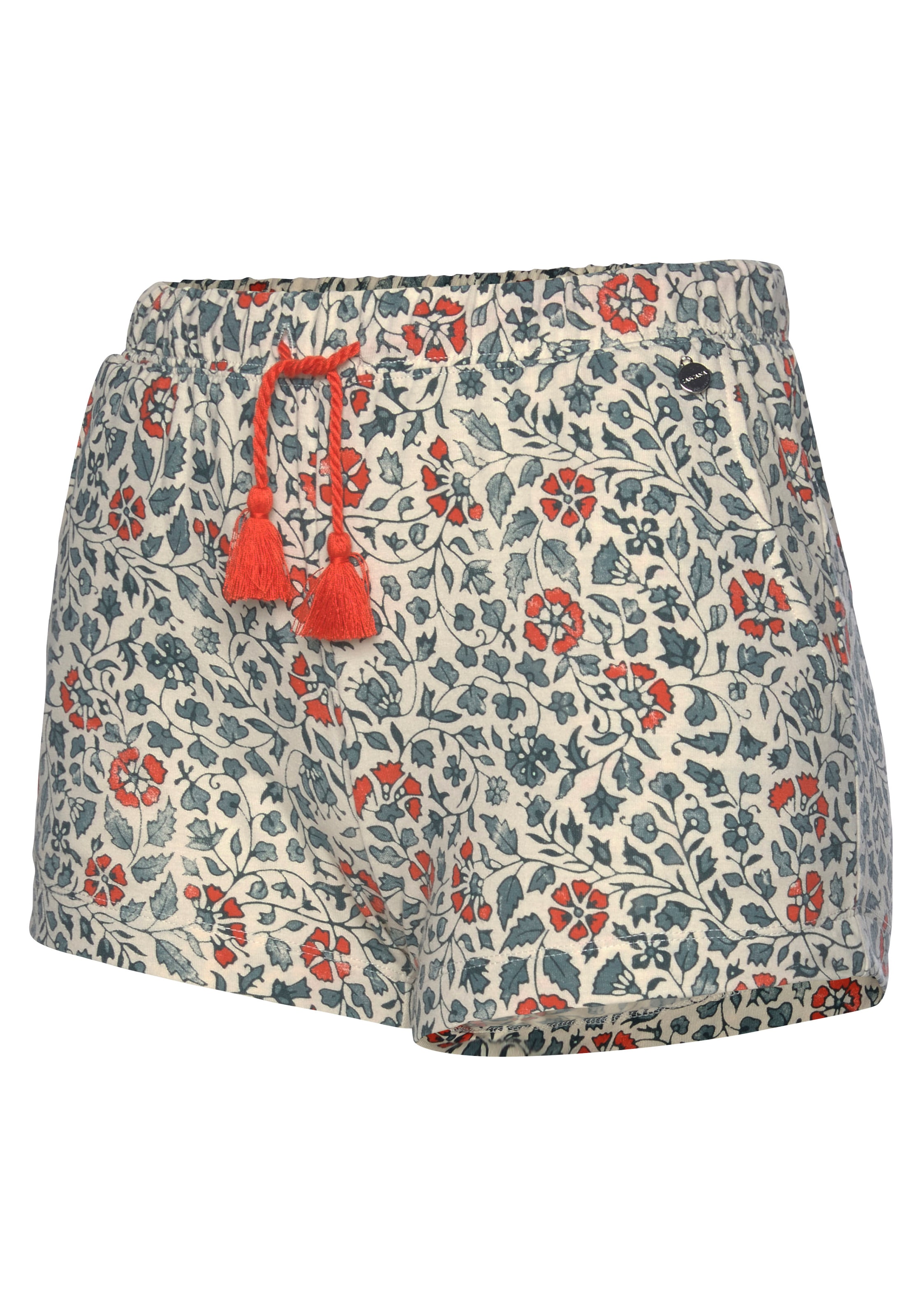 LASCANA Schlafshorts, im Blumen Allover-Druck