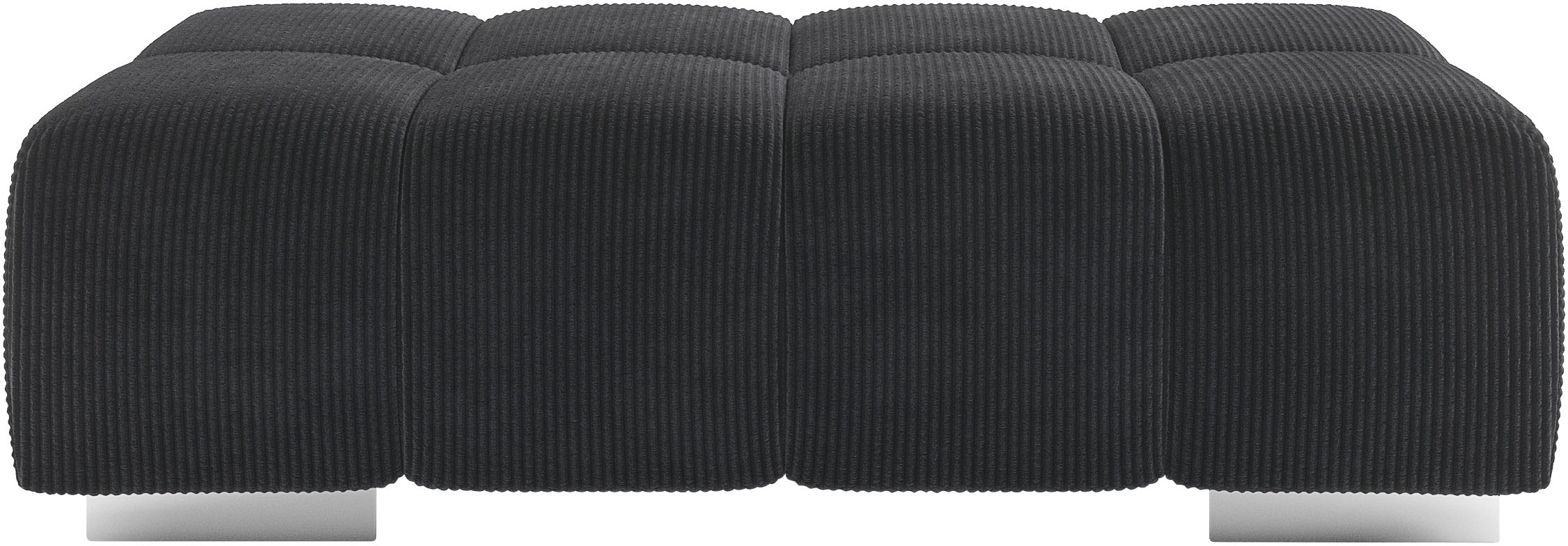 Hockerbank COTTA "Orion", charcoal, B:134cm H:42cm T:70cm, 100% Polyester, Hocker 2