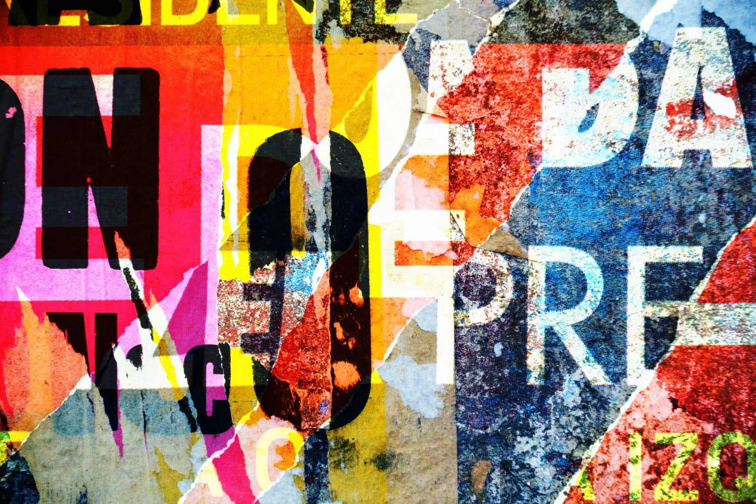 queence Acrylglasbild "Papierstücke" Buchstaben  Fashion  Kunst Fine Art-Pr günstig online kaufen