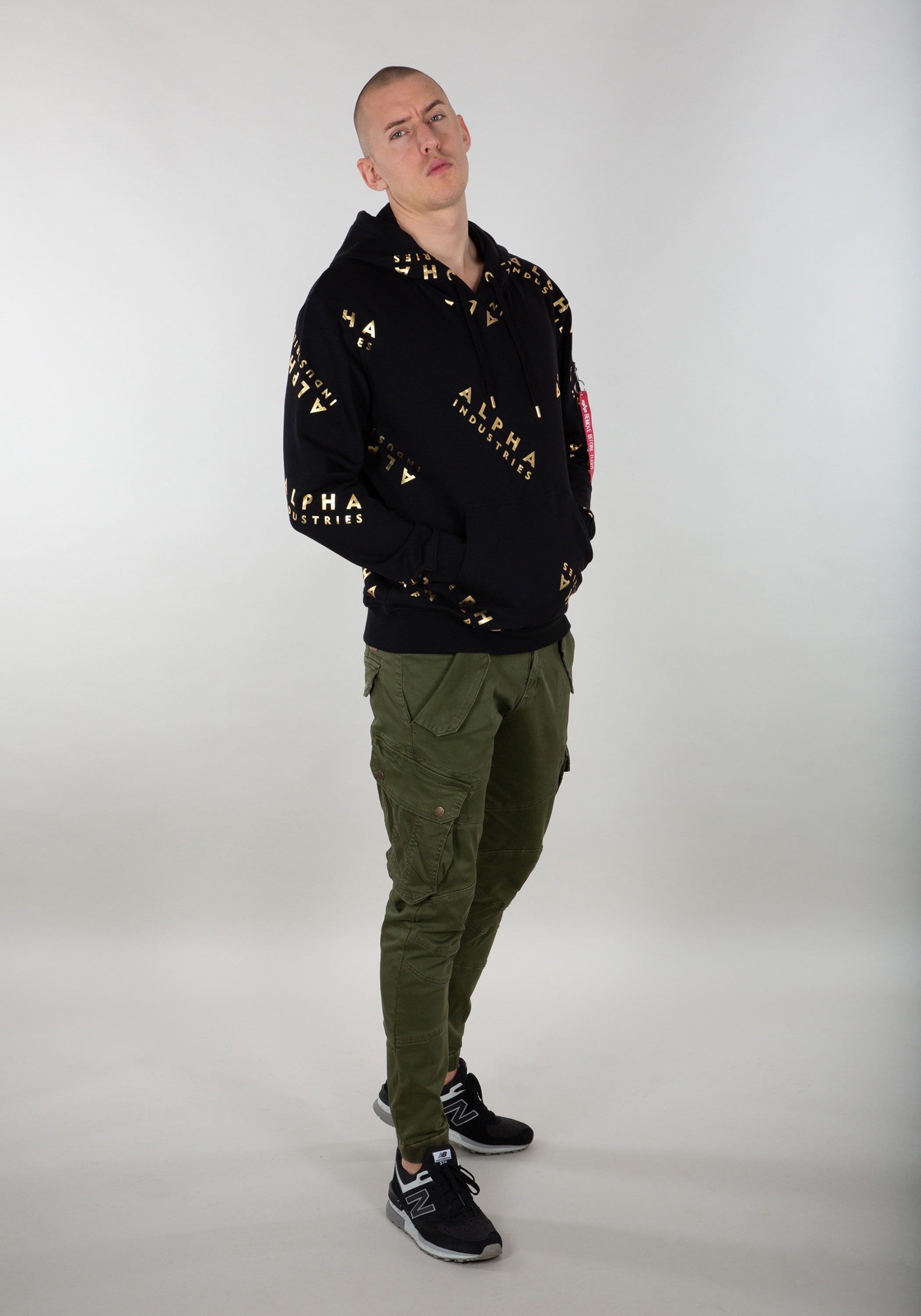 Alpha Industries Hoodie »AOP Hoodie Foil Print Kapuzensweatshirt«