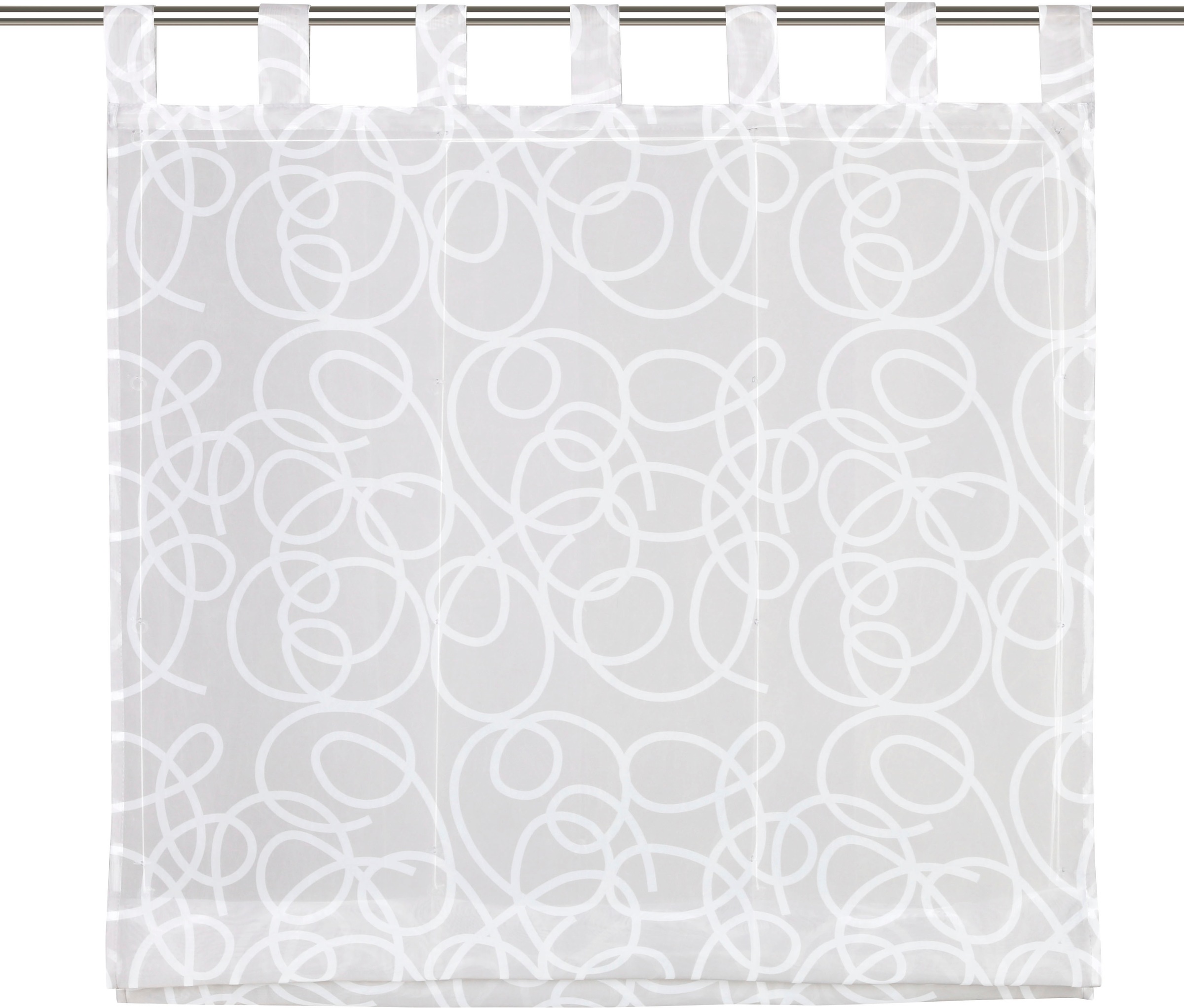 my home Raffrollo "Tanaro" mit Schlaufen halbtransparent, Voile, Polyester, günstig online kaufen