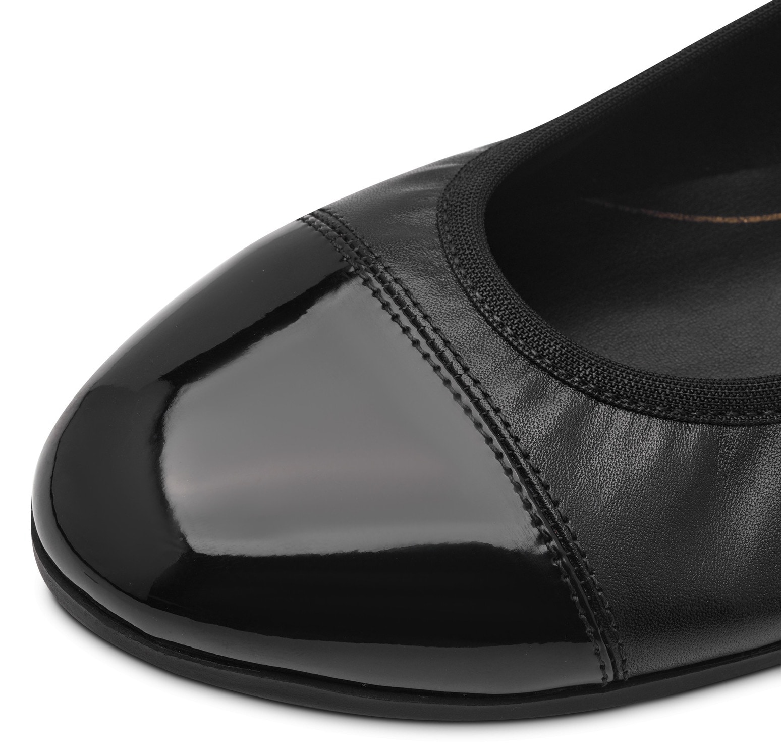 Tamaris Ballerina, Blockabsatz, Businessschuh, Schlupfschuh mit Elastikeinfass