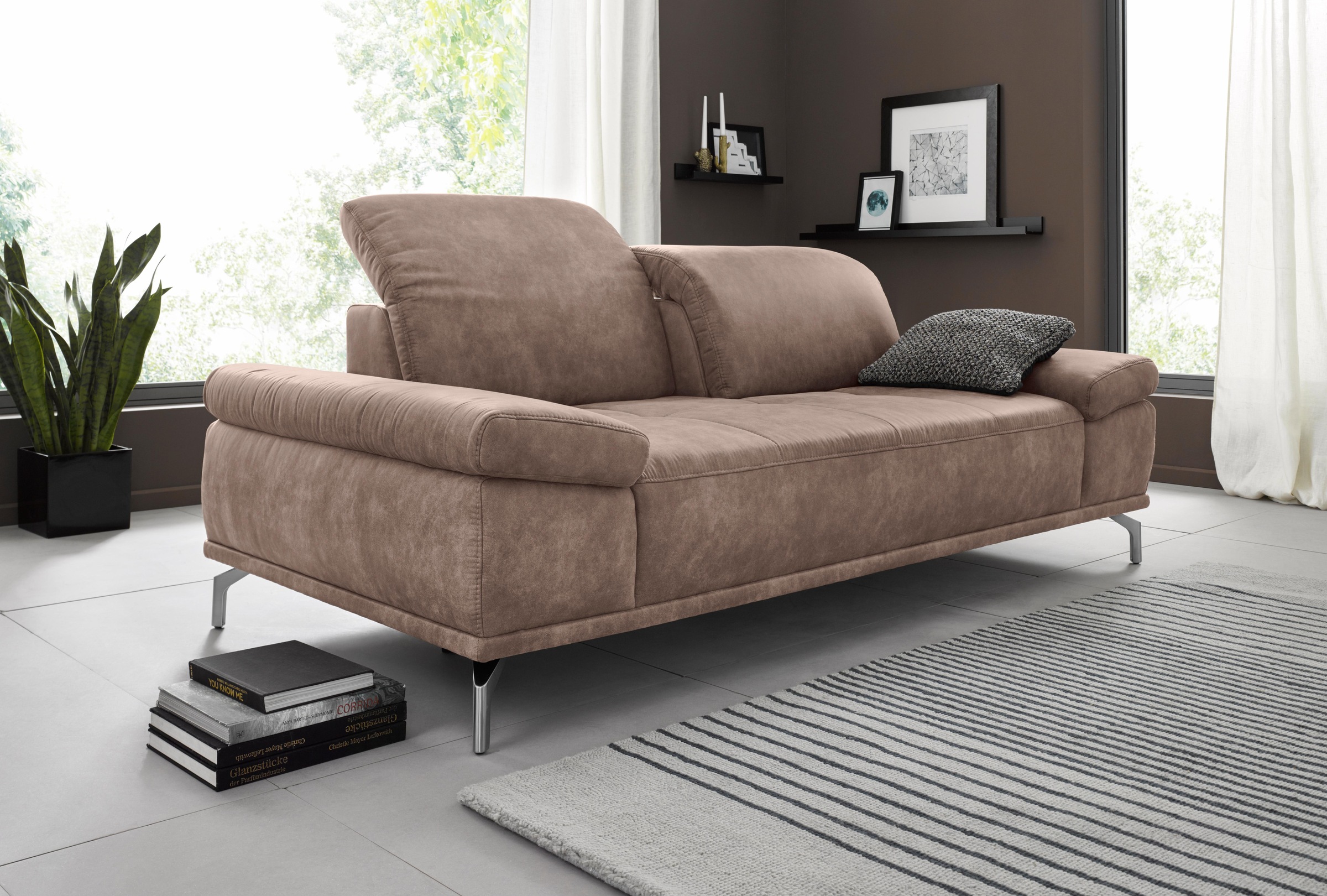 Home affaire 3-Sitzer "Caluna" mit Sitztiefen- und Kopfteilverstellung günstig online kaufen