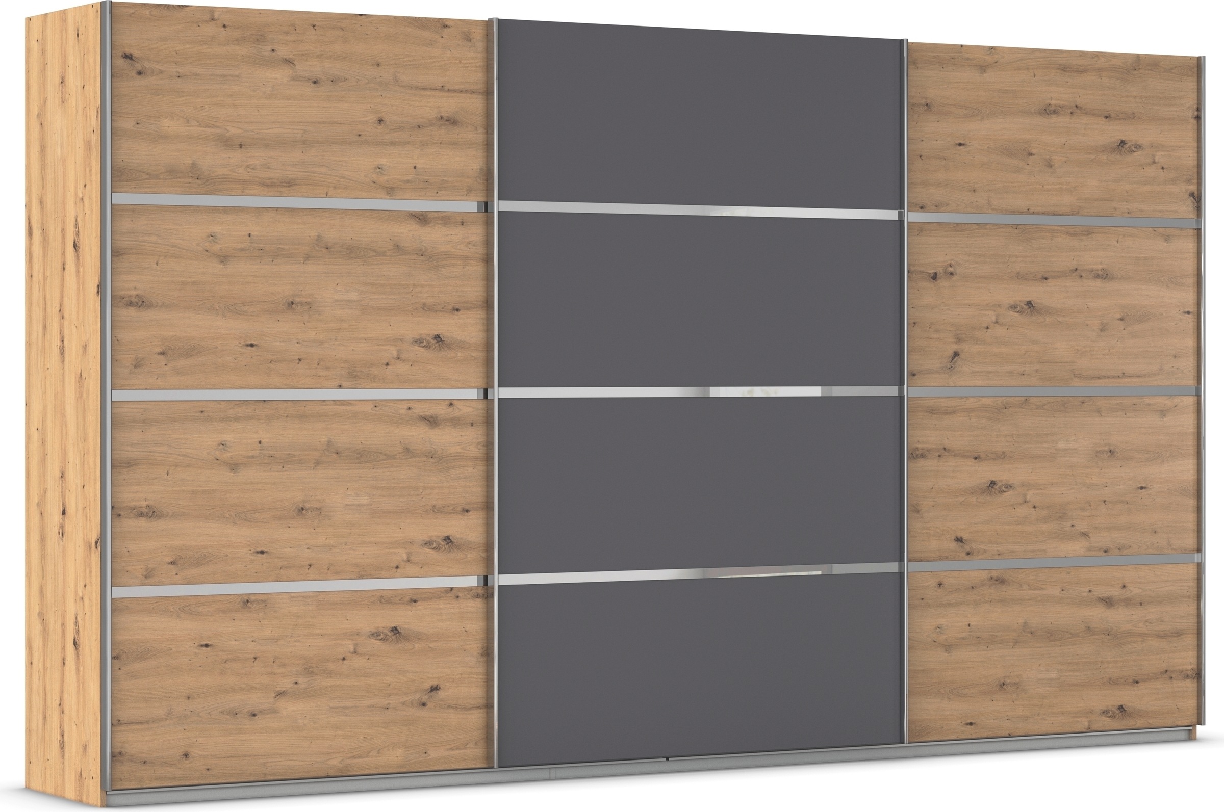 OTTO home Kleiderschrank "Mehrzweckschrank Aktenschrank Möbel Mietswohnung Schlafzimmer AVOLA" 3 verschiedene Ausstattungen BASIC/CLASSIC/PREMIUM (inkl. SOFT-CLOSE), mit eleganten Zierleisten in Chrom, Schwarz oder Weiß MADE IN GERMANY