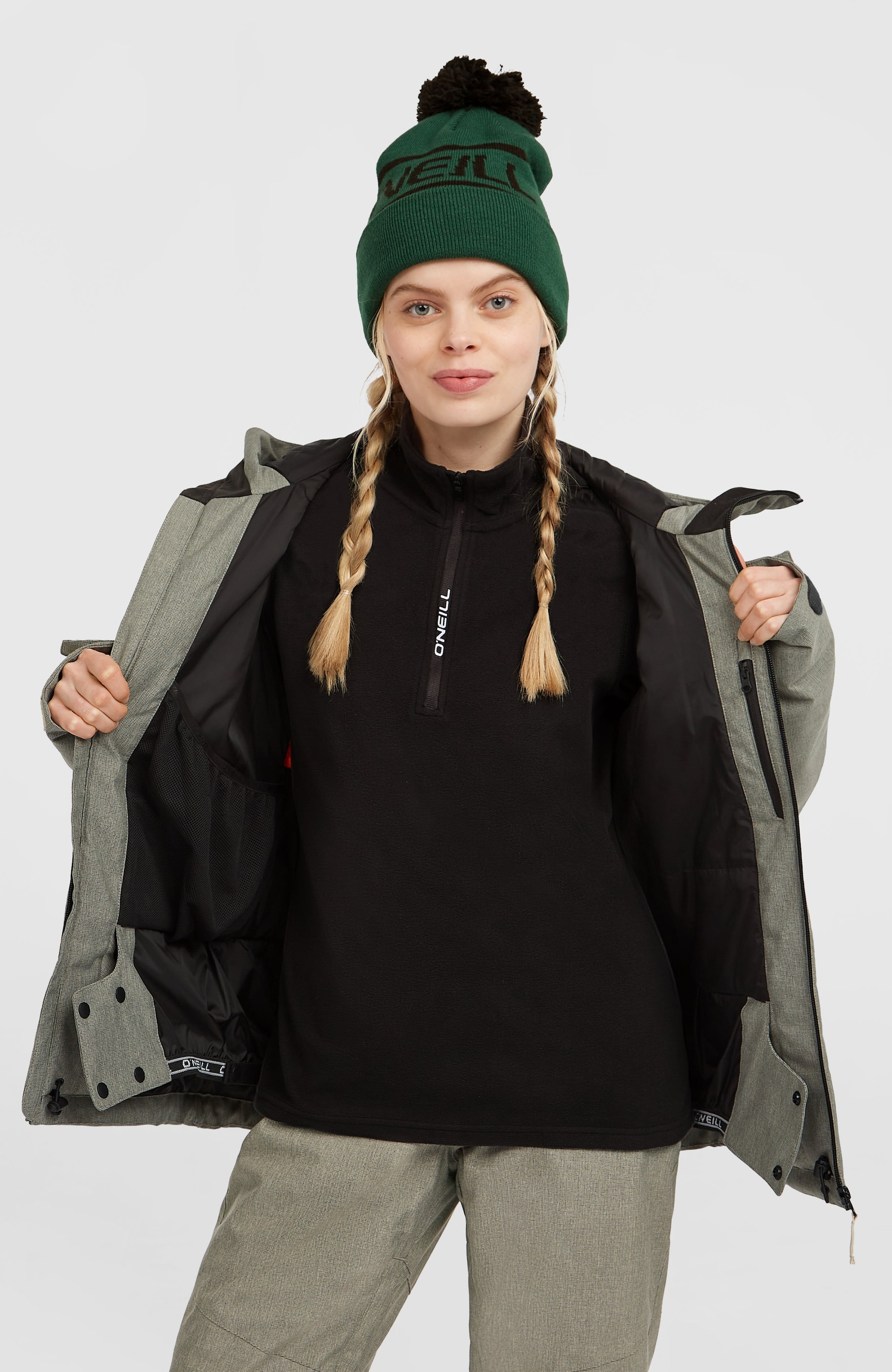 ONeill Skijacke "FWCCRUZ MELANGE SNOW JACKET" mit Achselbelüftung, wasserdicht, atmungsaktiv