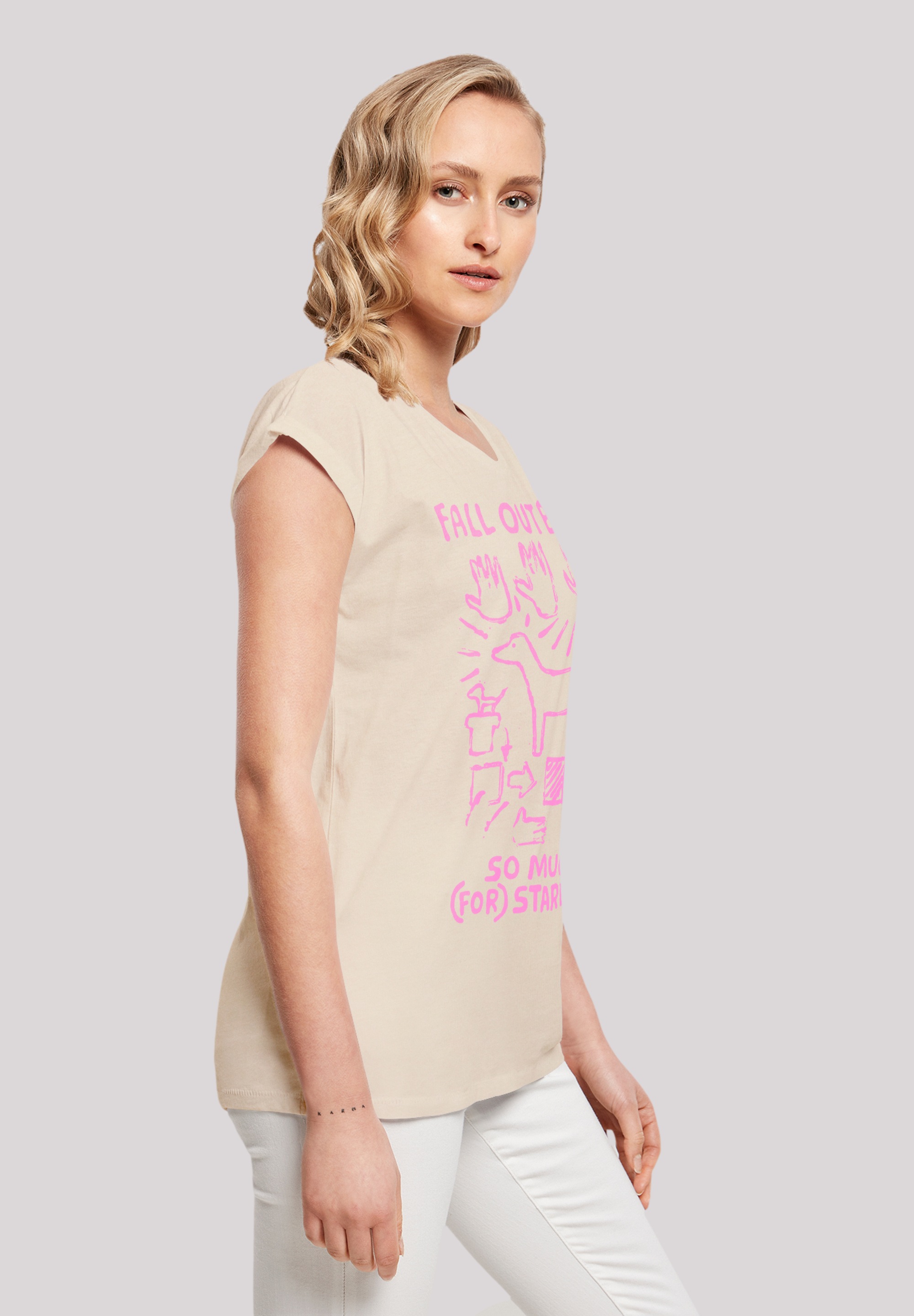 F4NT4STIC T-Shirt »Fall Out Boy Pink Dog So Much Stardust«, Premium Qualität