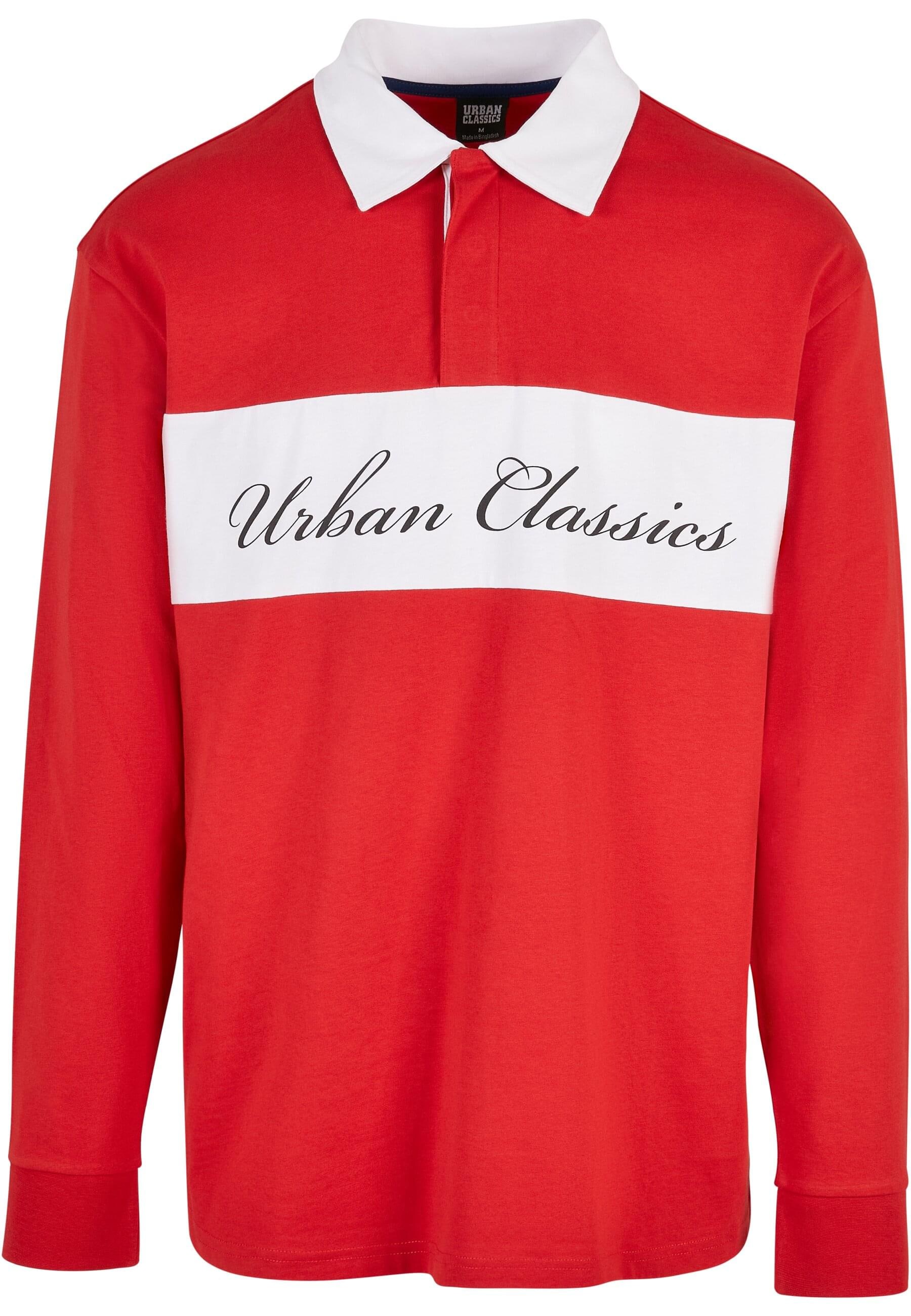URBAN CLASSICS Longsleeve "Urban Classics Herren Oversized Rugby Longsleeve günstig online kaufen