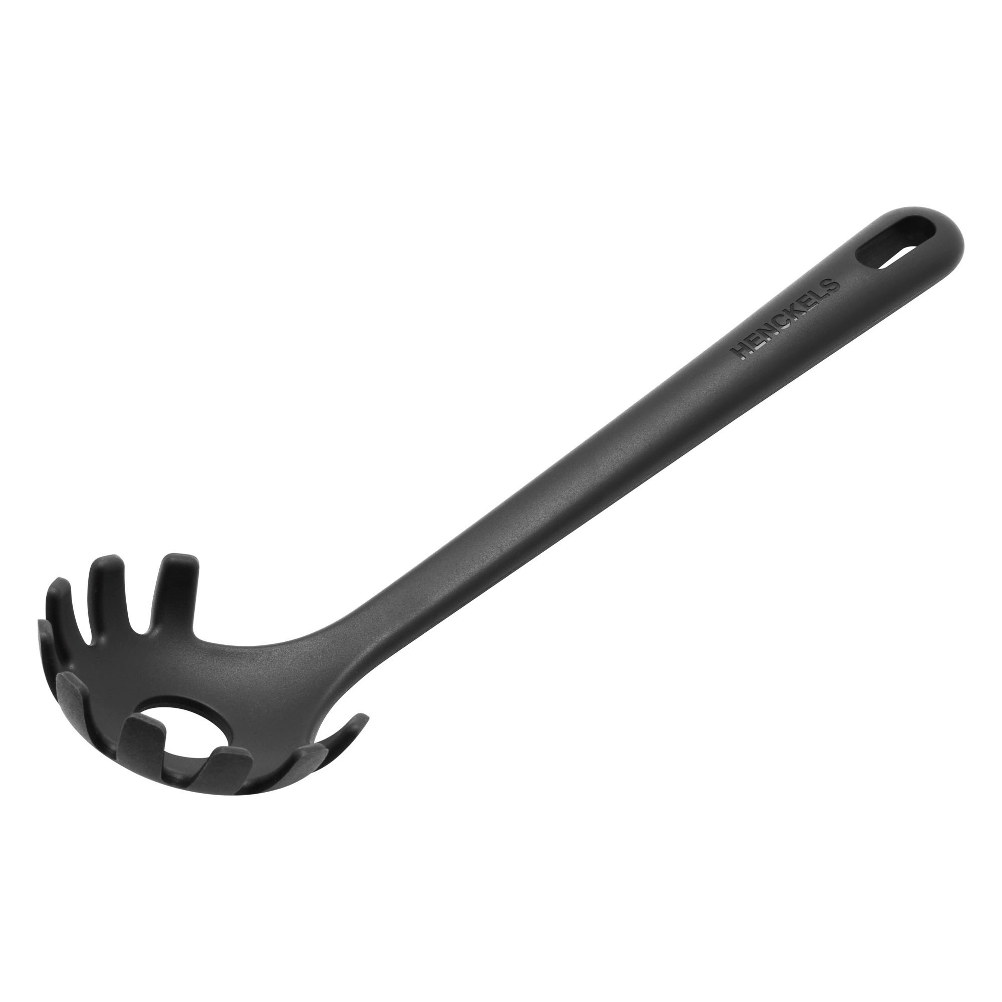 HENCKELS by ZWILLING Spaghettibesteck "Silicone Onyx" Aufhänge-Öse, Hitzebeständig, Spülmaschinengeeignet
