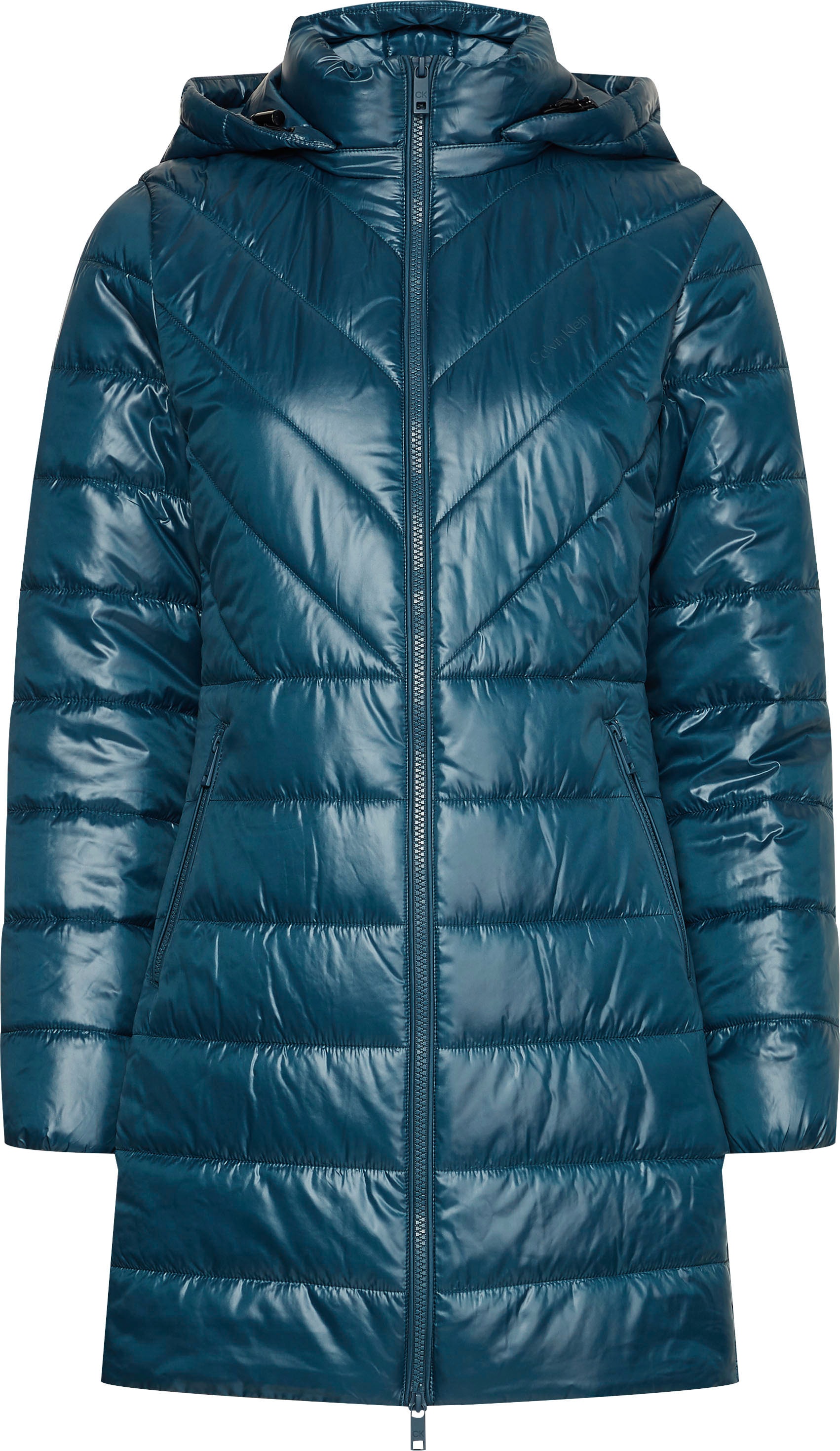 Calvin Klein Steppmantel »ESSENTIAL RECYCLED PADDED COAT«, mit dezentem Calvin Klein Branding