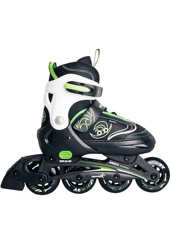 Inlineskates »Verstellbarer Kinderinliner grün, mit Protektoren und Tasche«