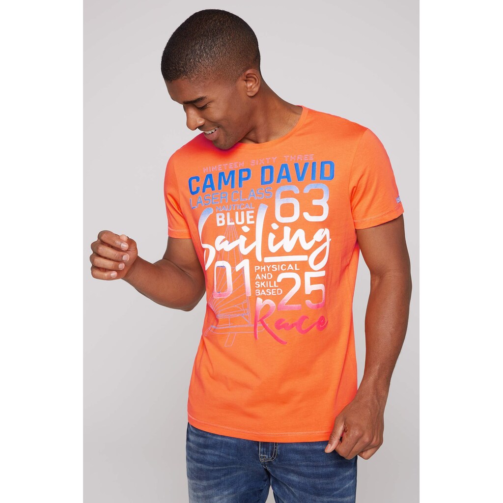 CAMP DAVID Rundhalsshirt