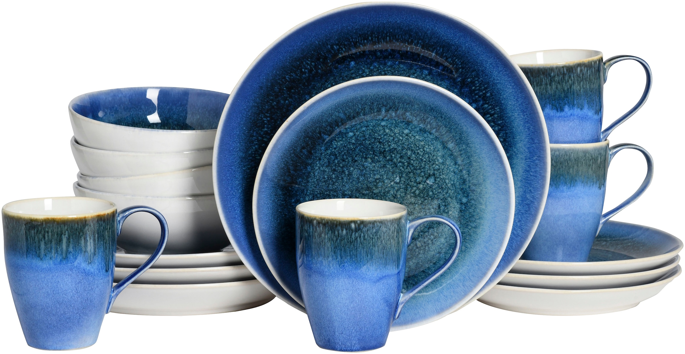 CreaTable Kombiservice "Caldera, Kombi-Service, 16-tlg" Reaktivglasur günstig online kaufen