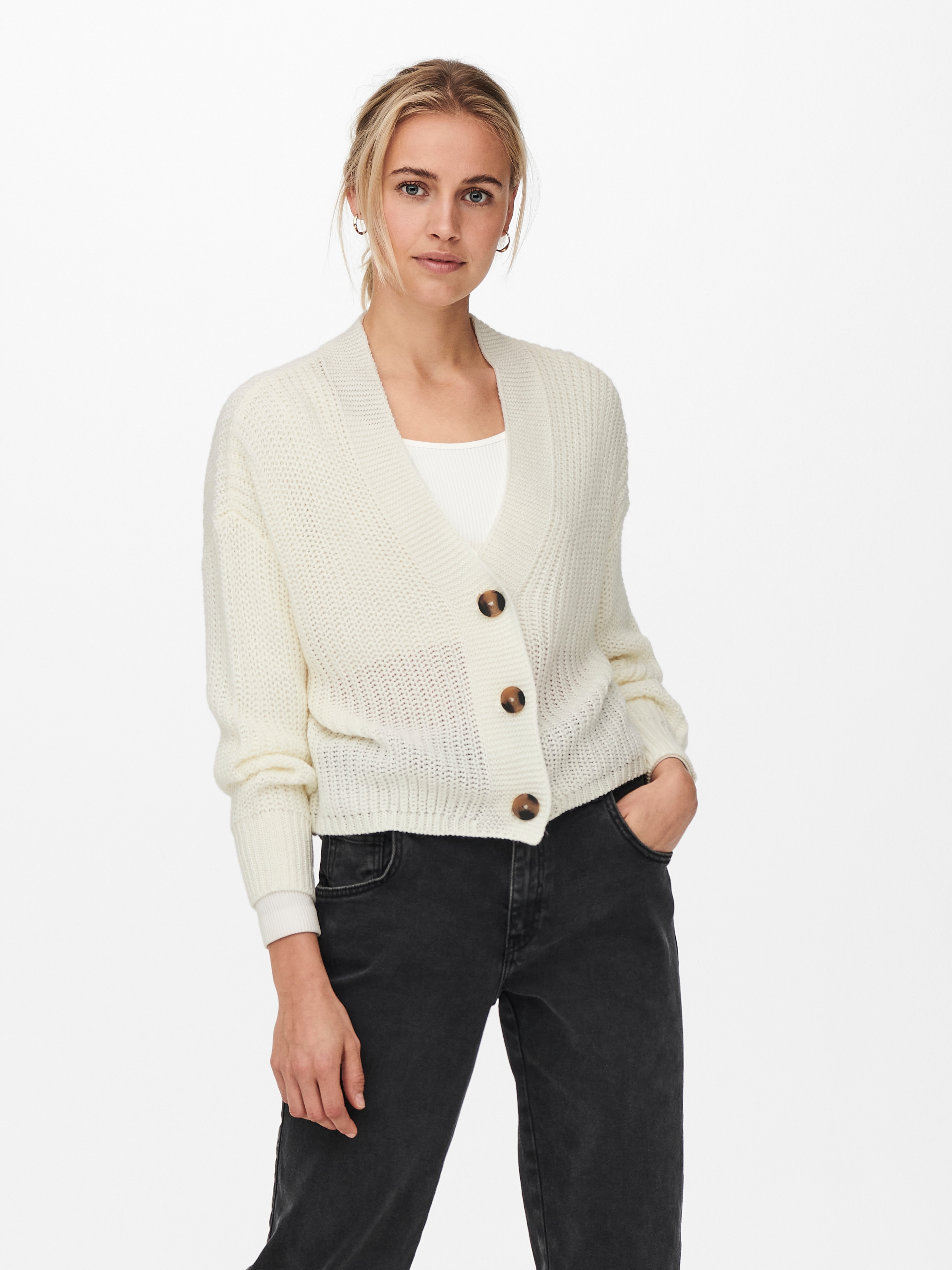 ONLY 1100000002199 "ONLCAROL NICE L/S CARDIGAN KNT NOOS" Kunstfaser, regular fit