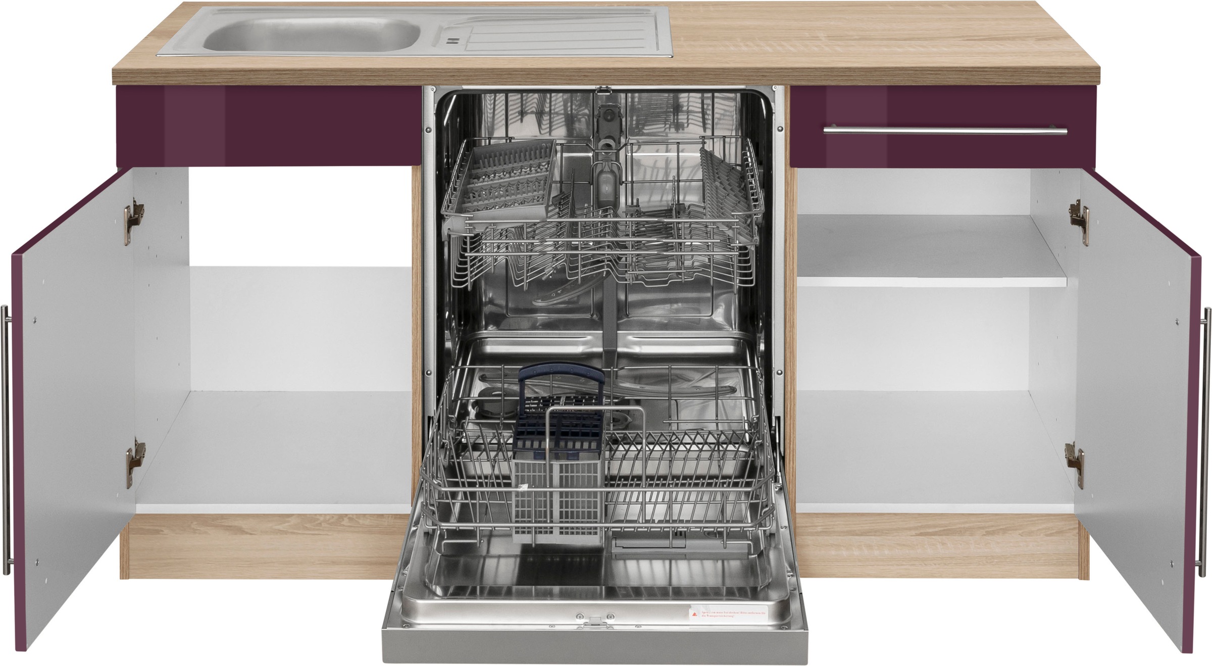 KOCHSTATION Winkelküche »Samos«, mit E-Geräten, Stellbreite 220/220 cm