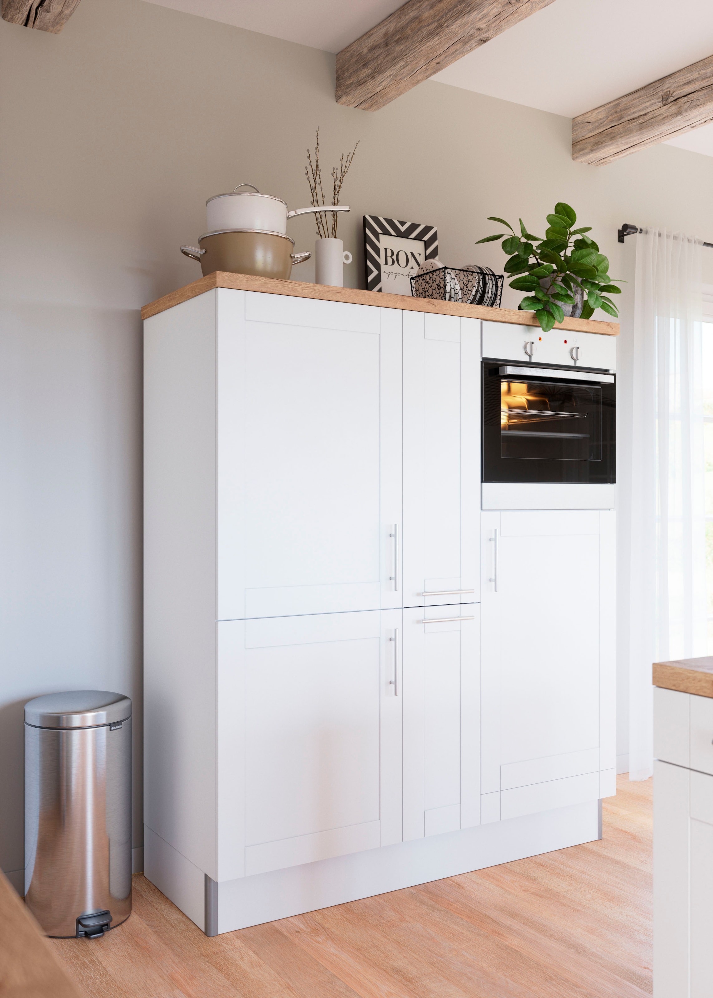 KOCHSTATION Pantryküche "KS-Ahus", Breite 150 cm,wahlweise mit E-Geräten,So günstig online kaufen