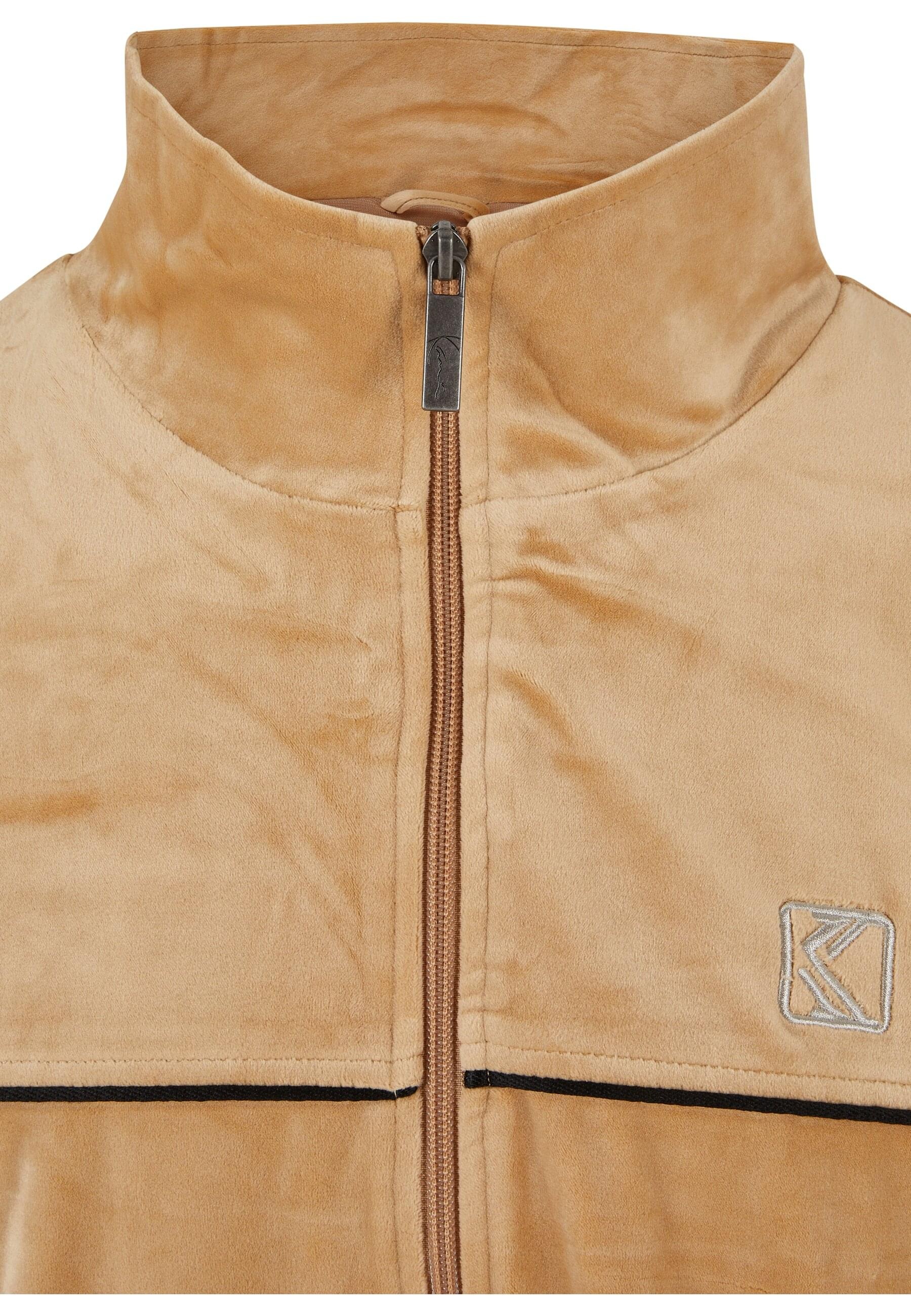Karl Kani Anorak »Karl Kani Herren KM214-021-1 OG Velvet Jacket sand«, (1 St.), ohne Kapuze