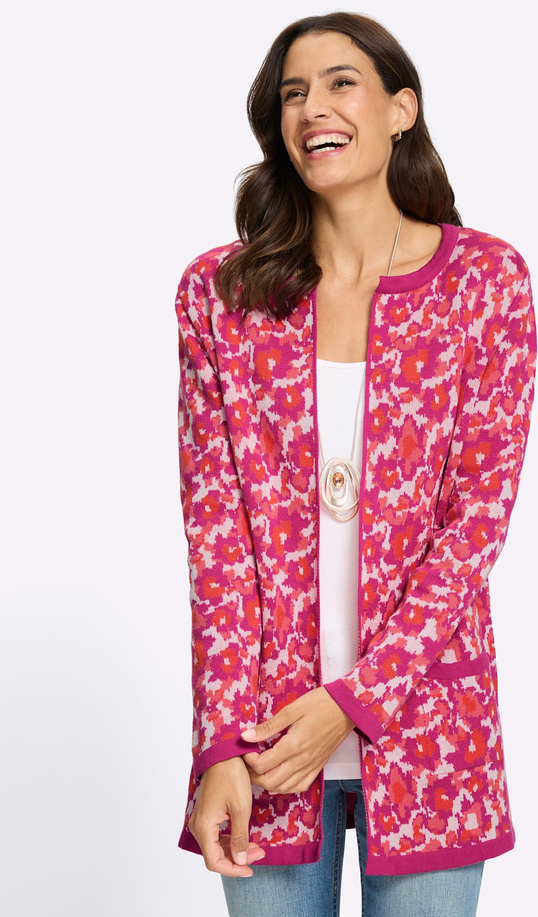 Inspirationen Jacquardstrickjacke günstig online kaufen