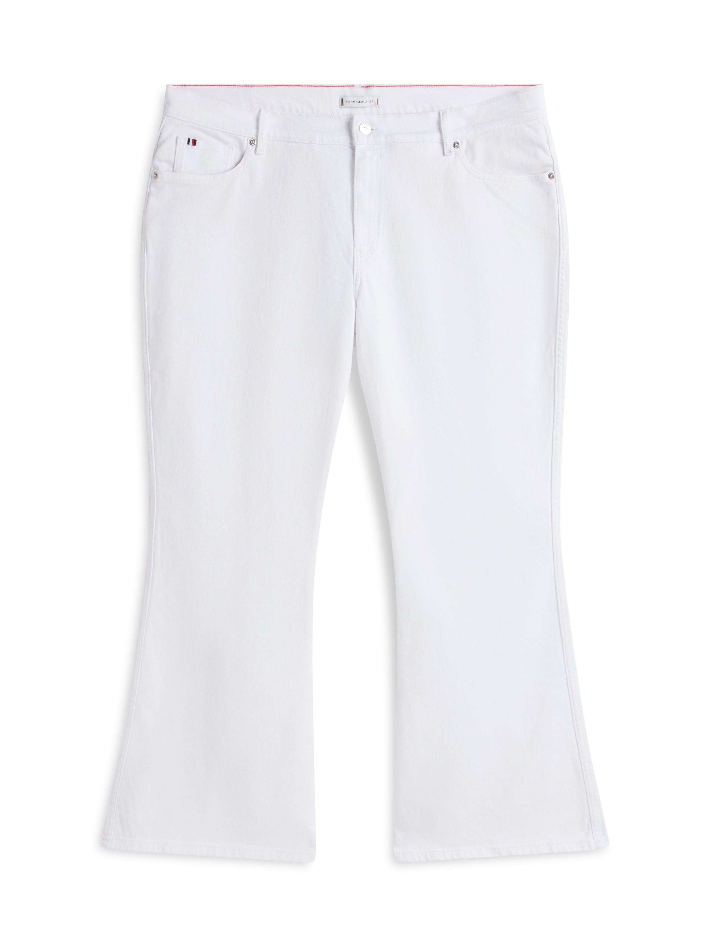Tommy Hilfiger Curve Bootcut-Jeans "CRV DNM WHITE FLARE RW" in großen Größe günstig online kaufen