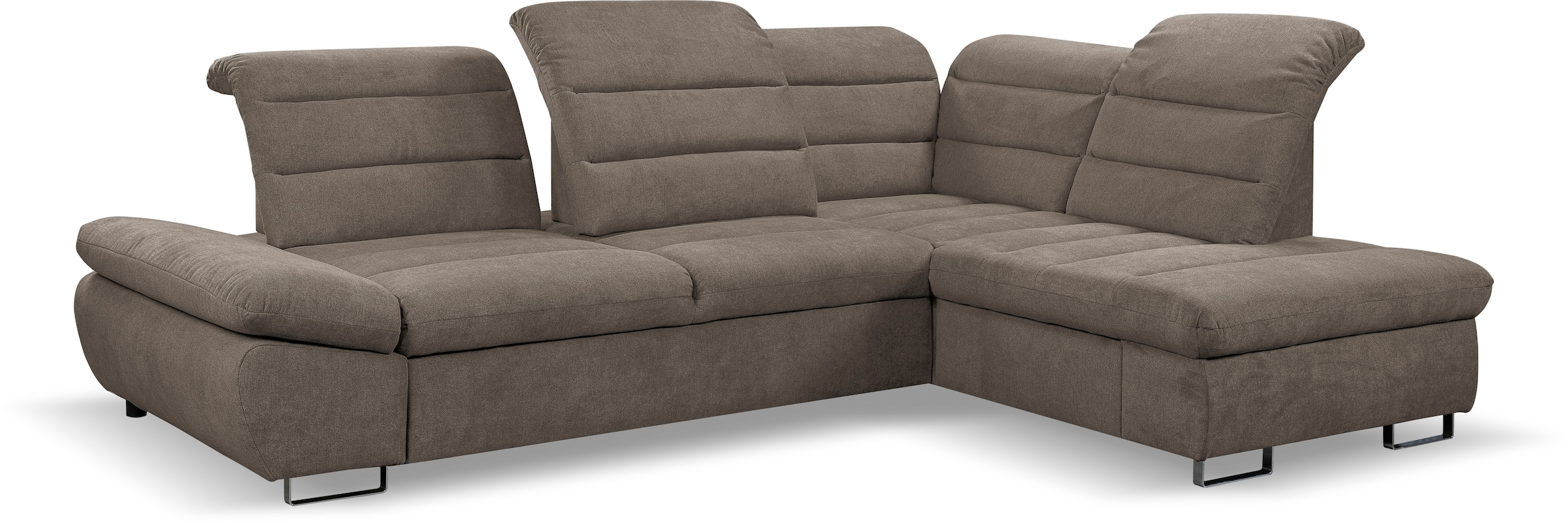 WERK2 Ecksofa "Roma L-Form", Sofa mit Schlaffunktion, Sitztiefenverstellung günstig online kaufen