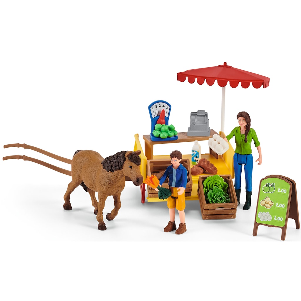 Schleich® Spielwelt »FARM WORLD, Mobiler Farm Stand (42528)«