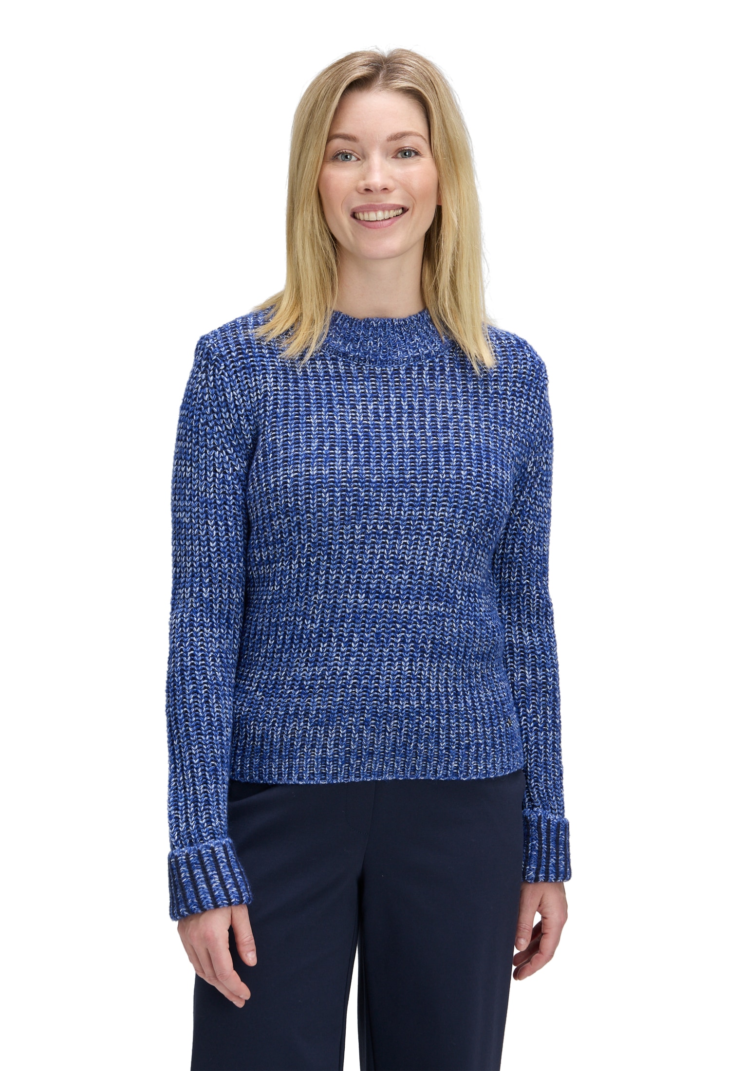 Betty&Co Strickpullover "Damen Strickpullover mit Struktur" 1 Stk. tlg. günstig online kaufen