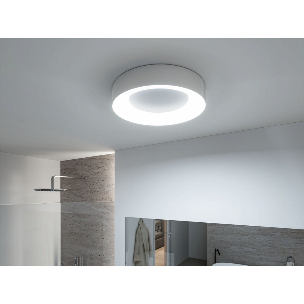 Paulmann LED Deckenleuchte »Selection Bathroom Casca IP44 1x23W 400mm Alu 230V Metall/Kunststoff«, 1 flammig-flammig