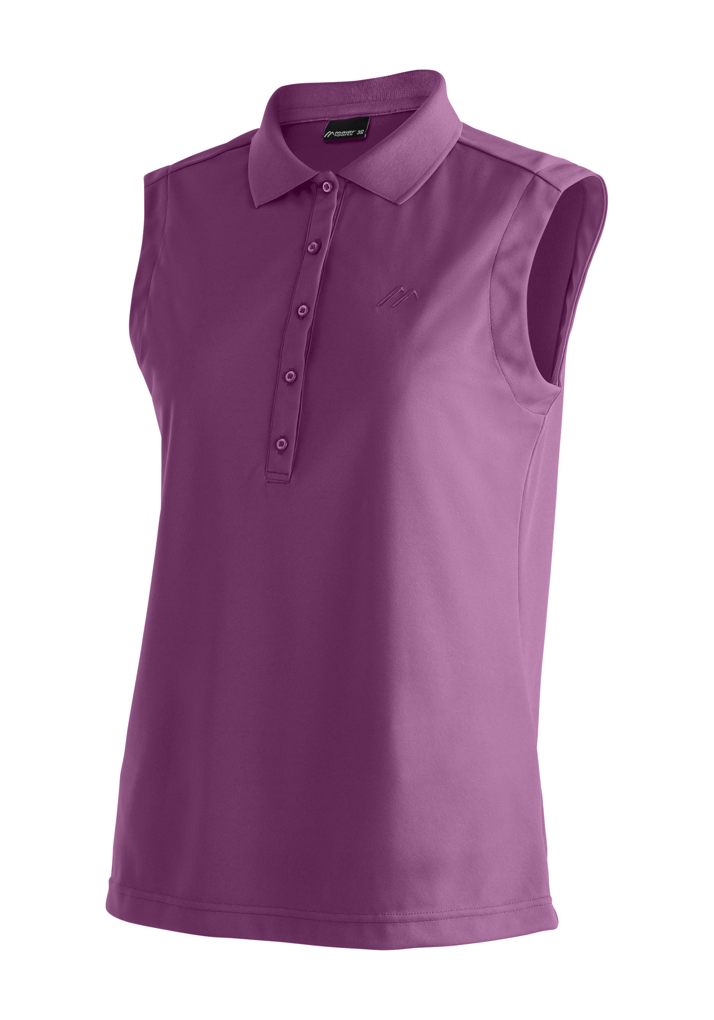 Maier Sports "Ulrike sleeveless" Damen Polo, leichtes Shirt, ärmelloses Funktionsshirt, Regular Fit