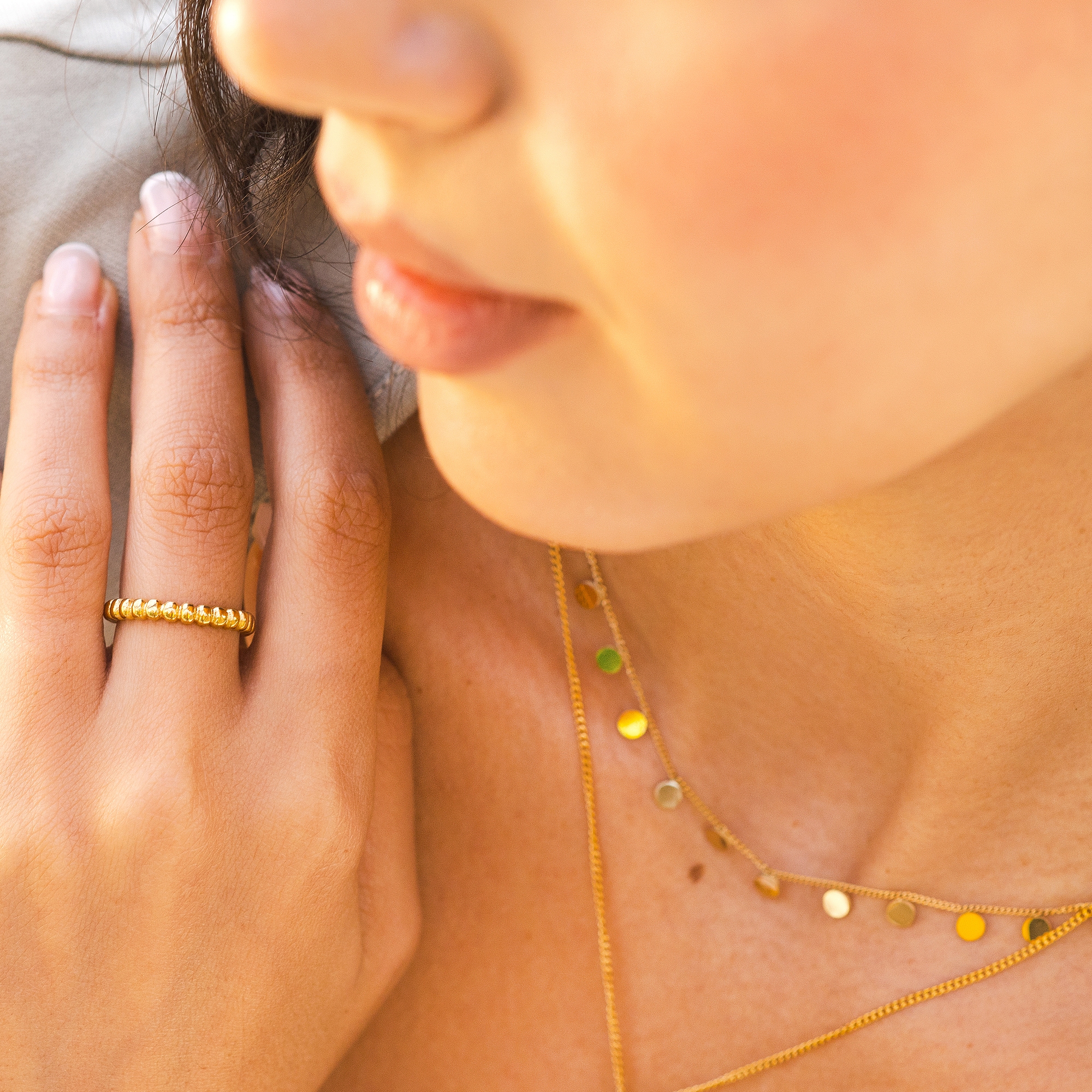 Fingerring ADELIA´S "Damen Ring aus Edelstahl" Gr. 54, gold, Fingerringe, Damen, 54, Edelstahl, Fingerring 4