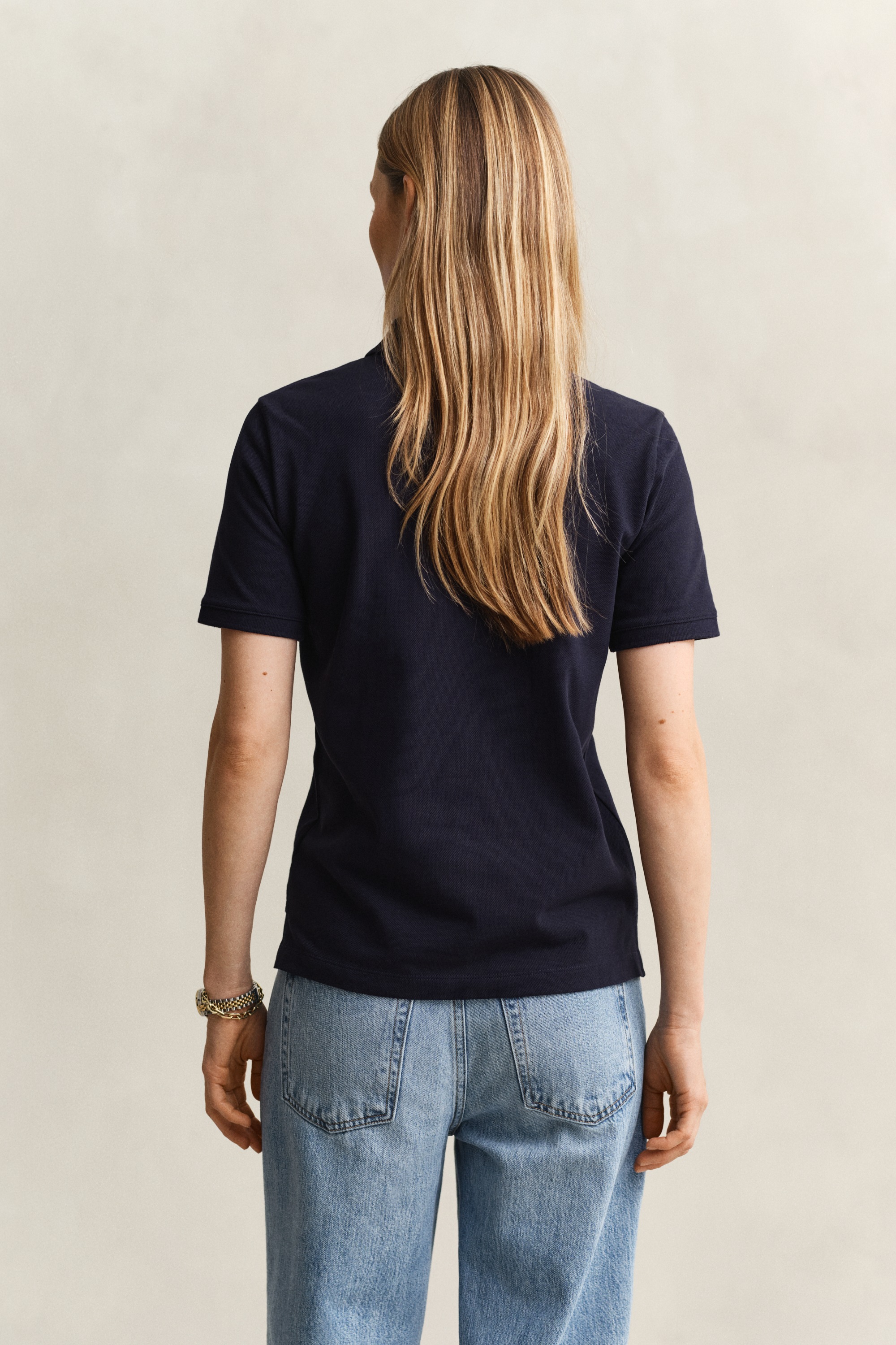 GANT Regular Shield Polo Shirt Women's Evening Blue XXL 2