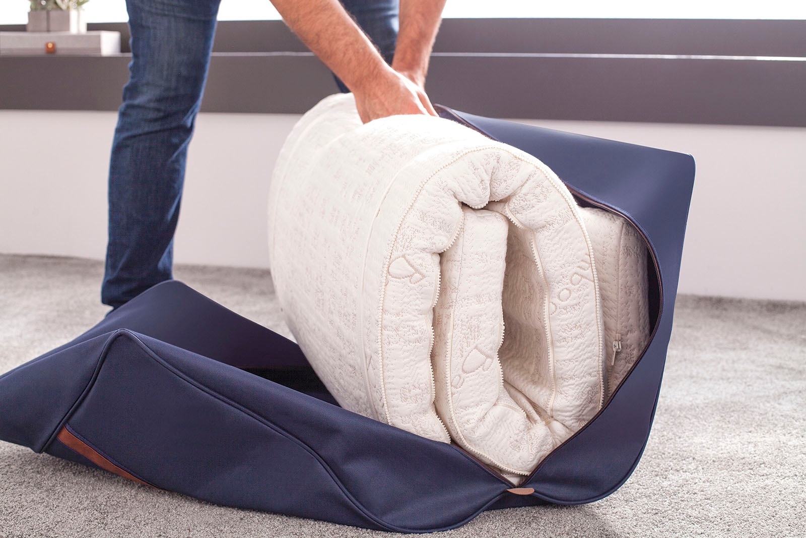 Yatas Bedding Kaltschaummatratze »Kompaktes Gästebett, Matratze 80 x 200 cm«, 6 cm hoch, Raumgewicht: 35 kg/m³, (1 St.), Cleveres Reißverschlusssystem