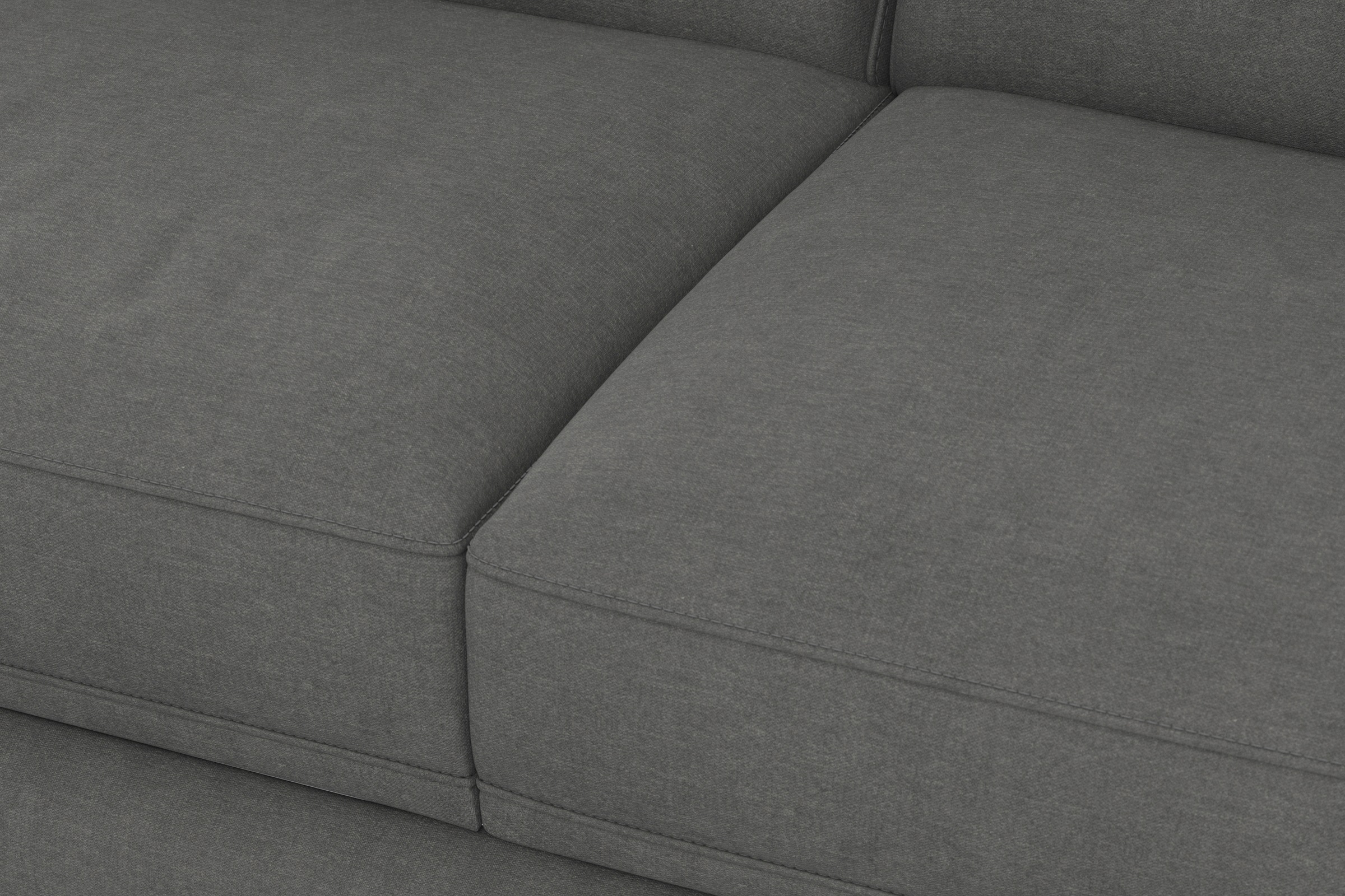 sit&more Ecksofa »Dundee L-Form«, mit Federkern und Edelstahlfüßen, wahlweise mit Kopfteilverstellung